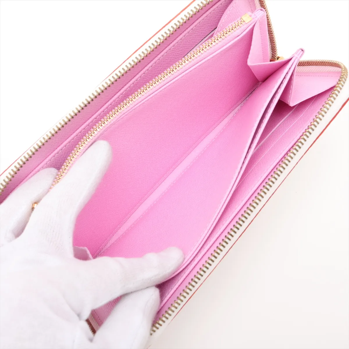 Multicolor Zippy Wallet M60241 CA0150 Blanc Round Zip Wallet — view 5
