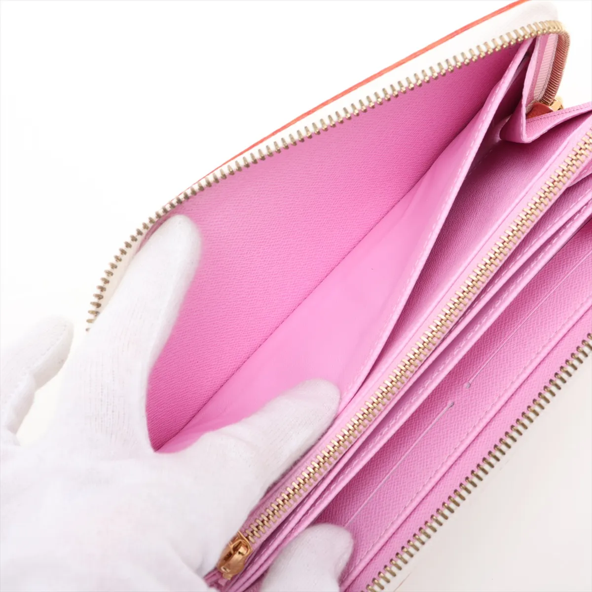 Multicolor Zippy Wallet M60241 CA0150 Blanc Round Zip Wallet — view 8