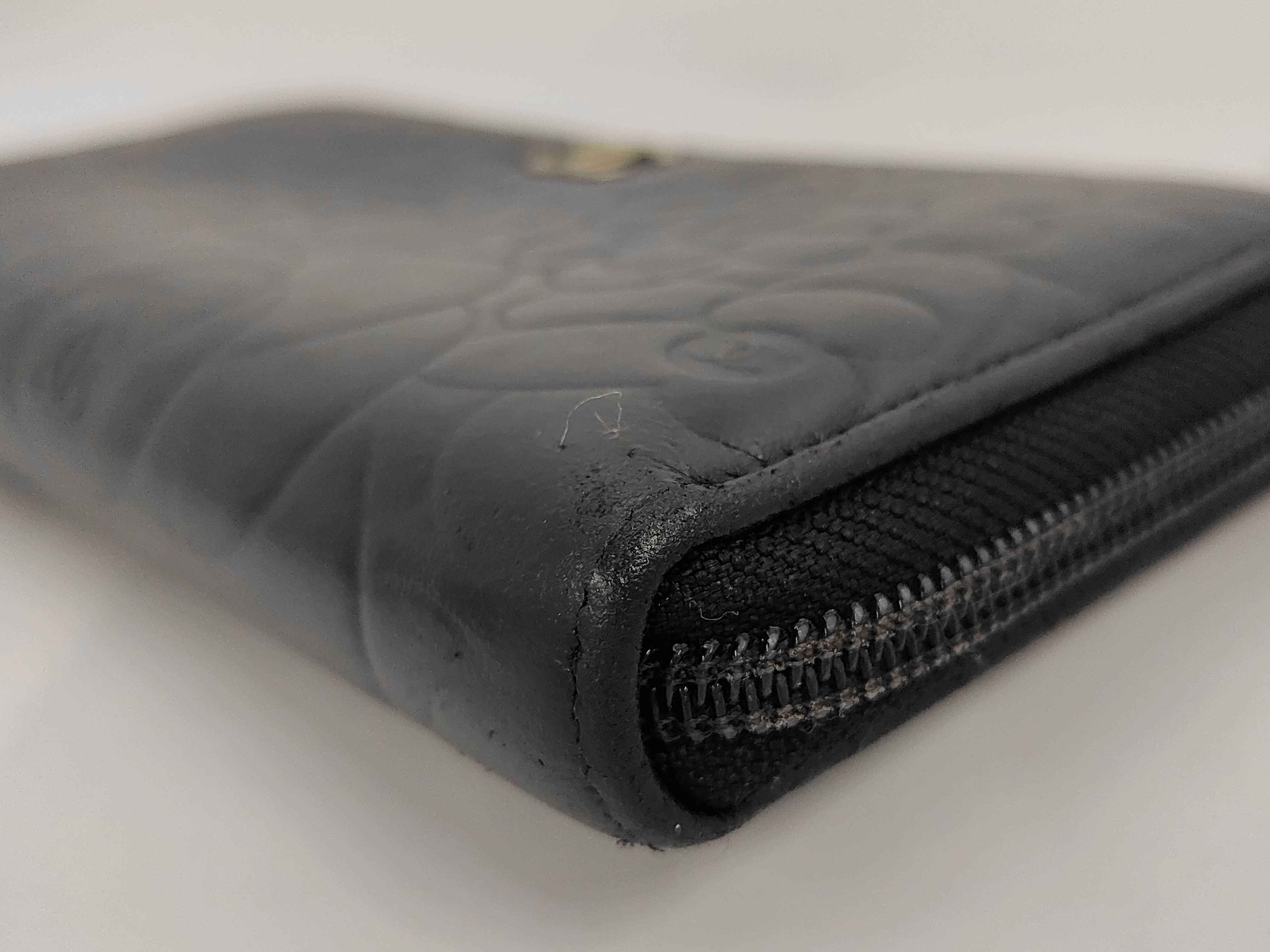 Camellia Leather Round Long Wallet Serial Wallet — view 3
