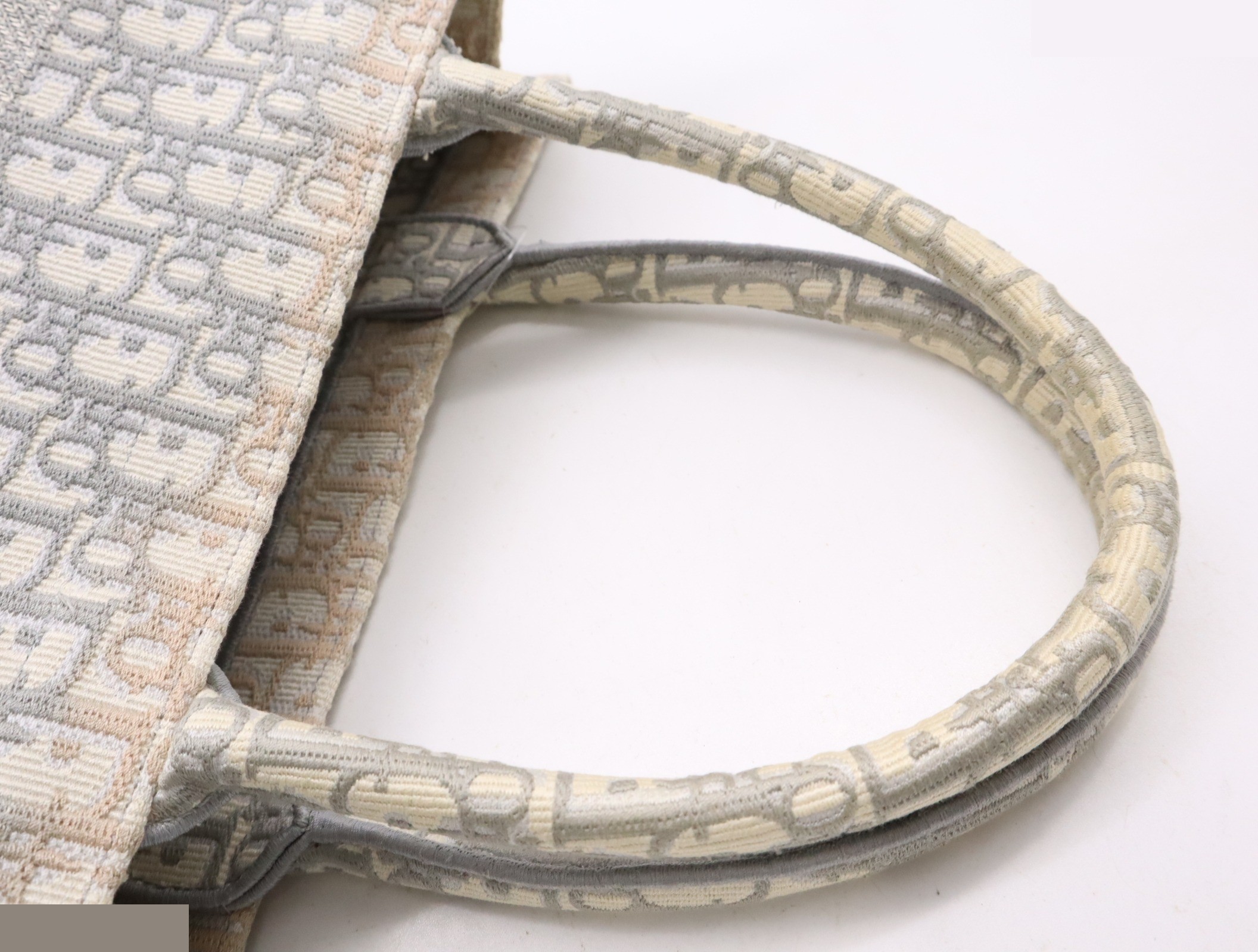 50-MA-0272 Canvas Oblique Book Tote Blue Gray — view 6