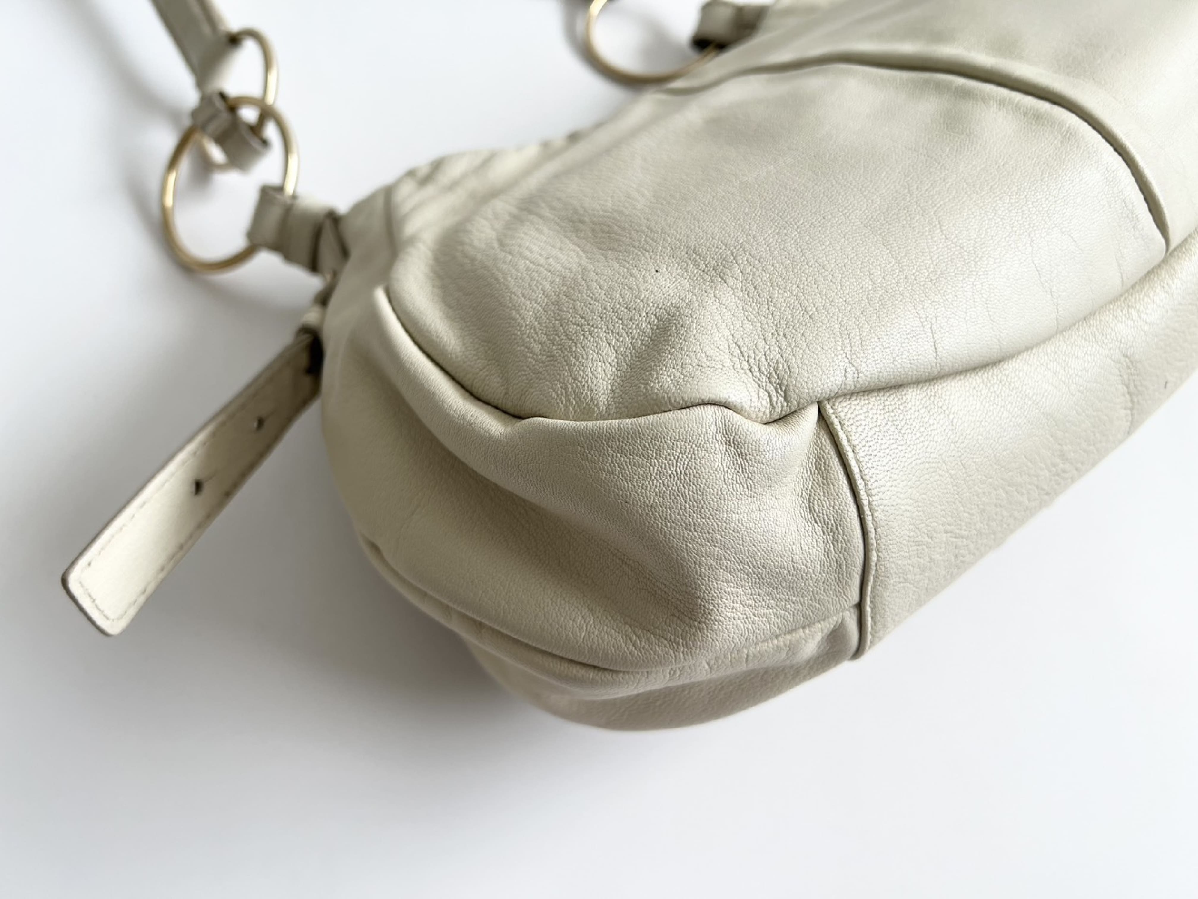 Rive Gauche Saharienne Ring Leather Shoulder Bag — view 9