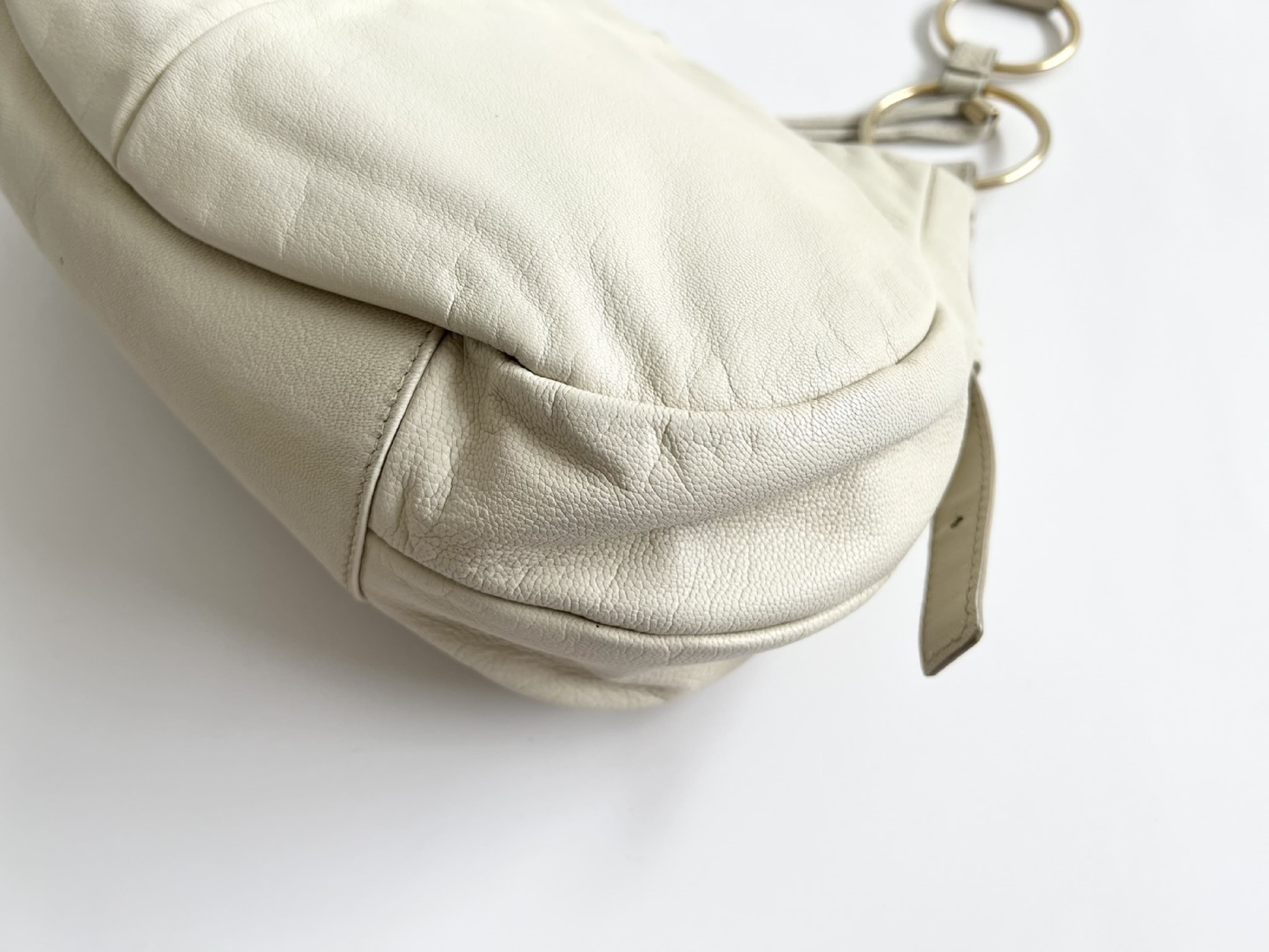Rive Gauche Saharienne Ring Leather Shoulder Bag — view 10