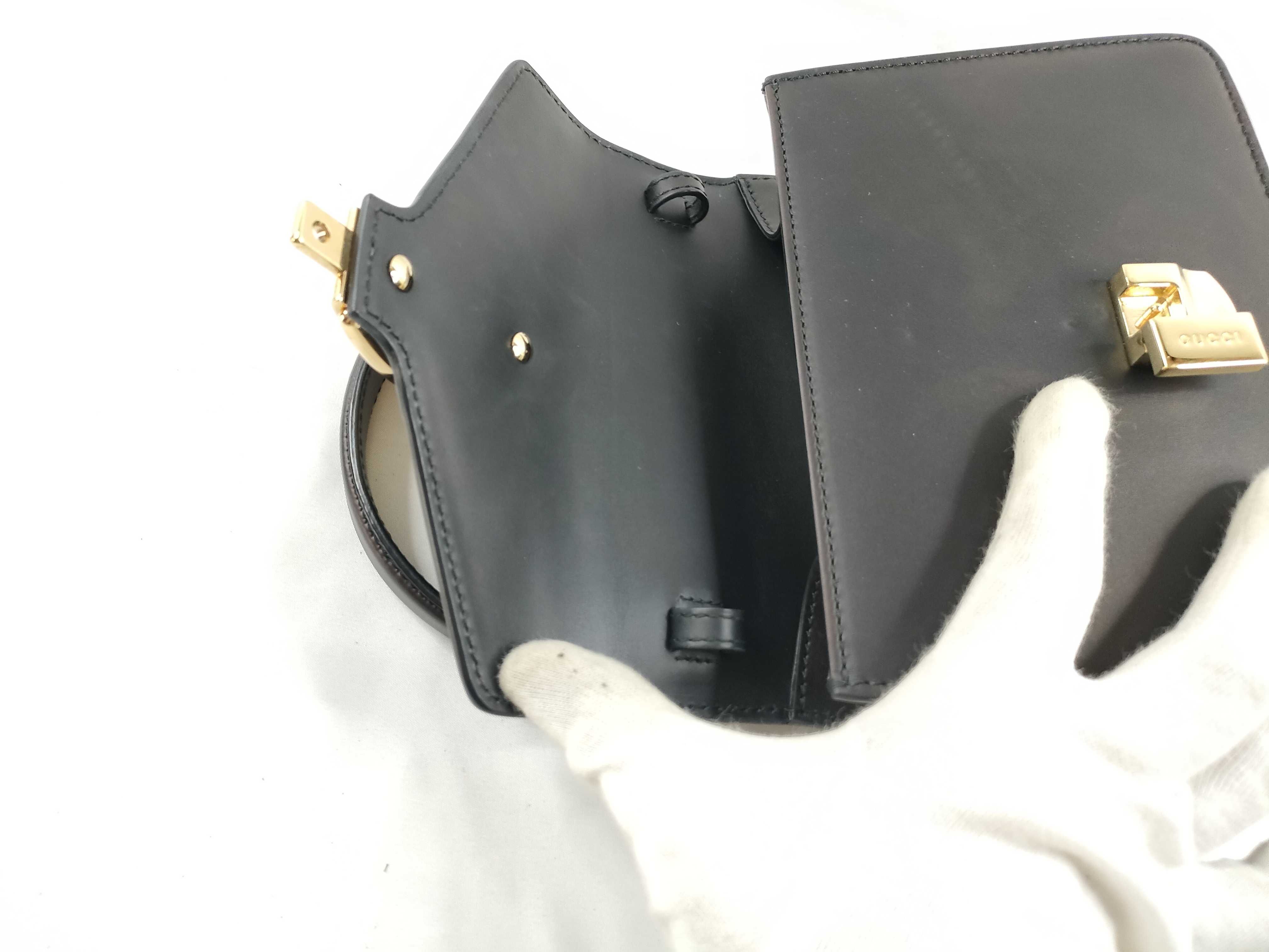 ID- Sylvie Leather 2-Way Handbag Black 470270 Handbag — view 9
