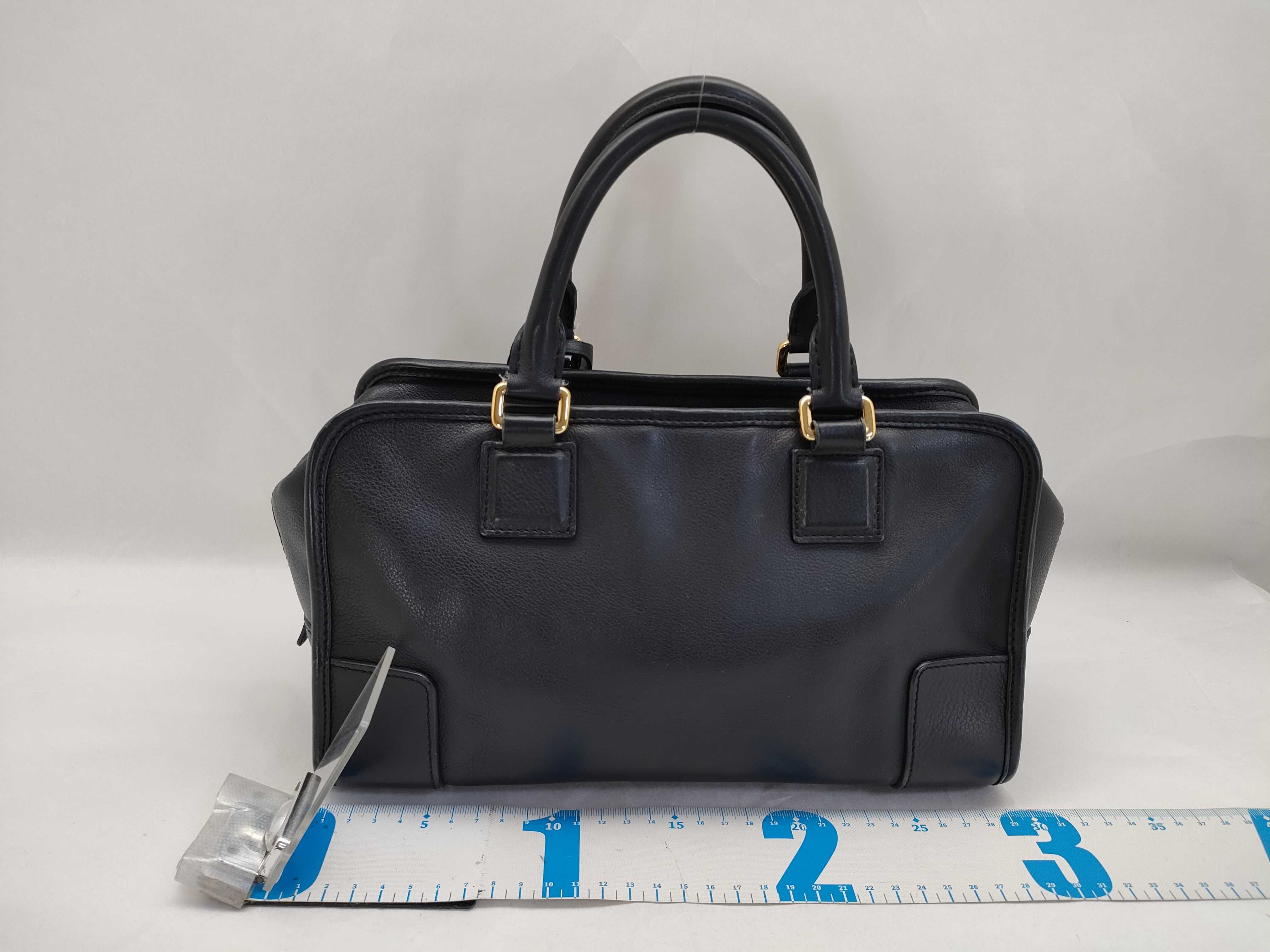 Amazona 28 Leather Handbag, Black — view 2