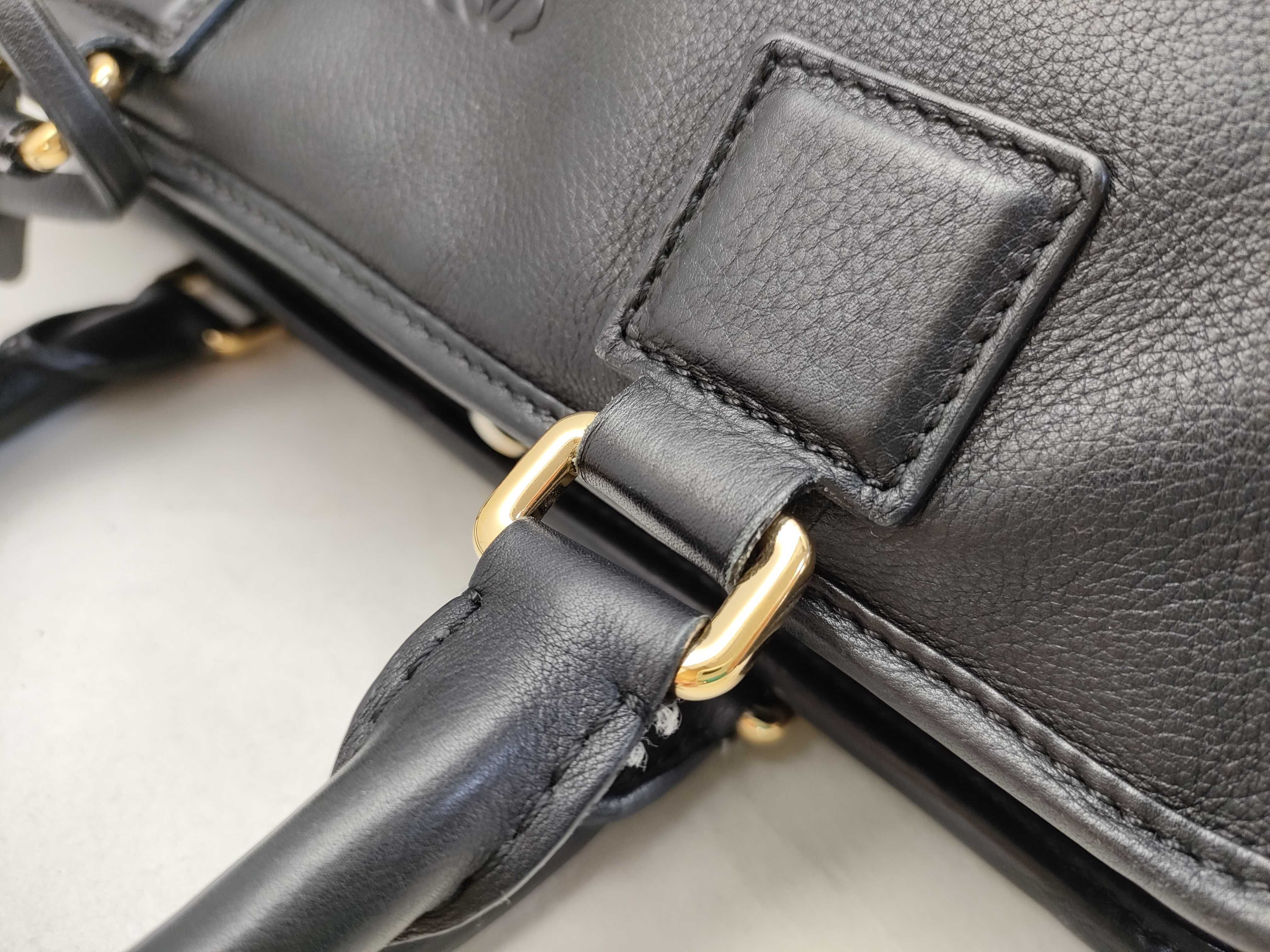 Amazona 28 Leather Handbag, Black — view 5