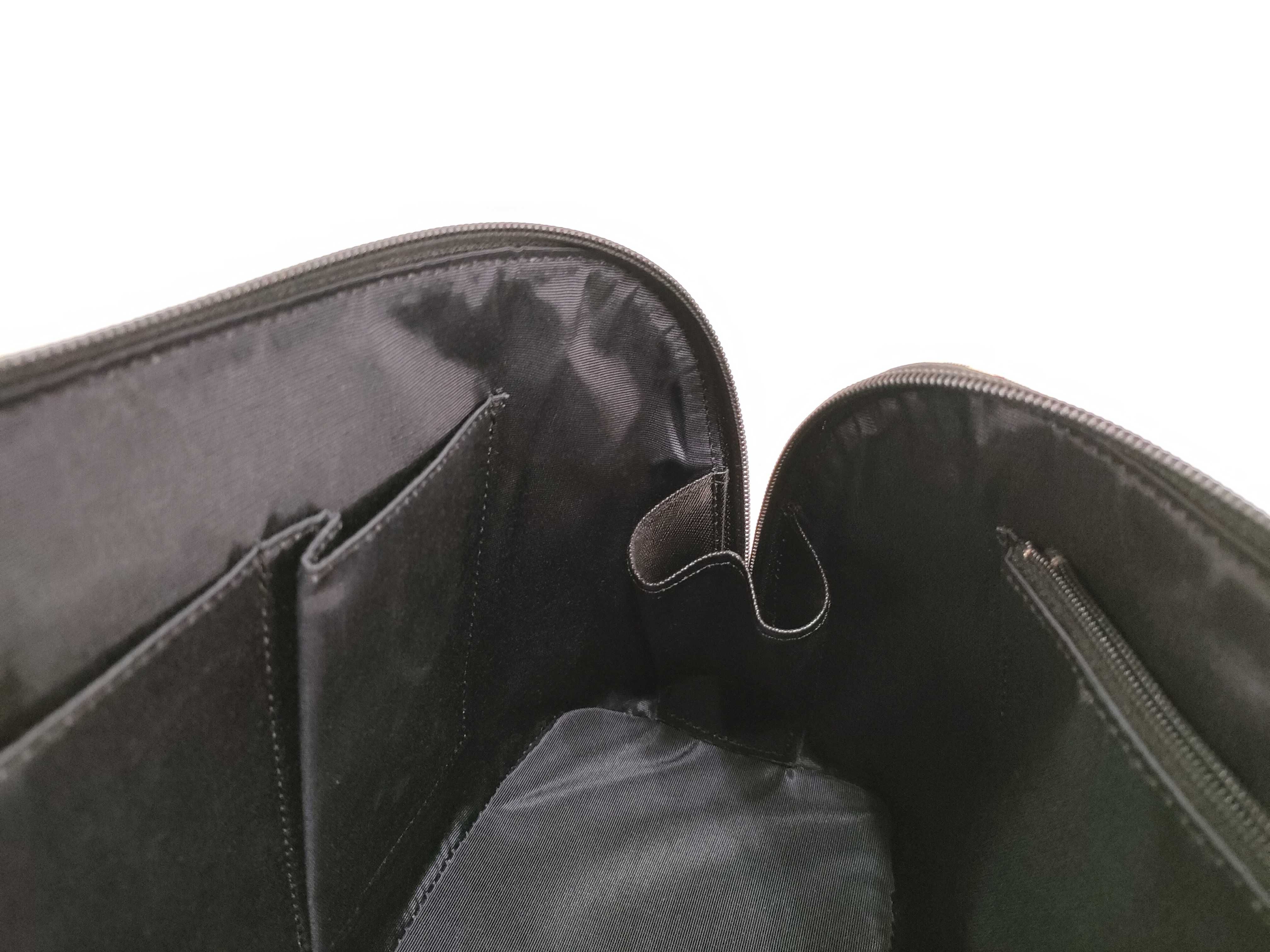 Nova Check Leather Boston Bag Handbag Z10942 — view 11