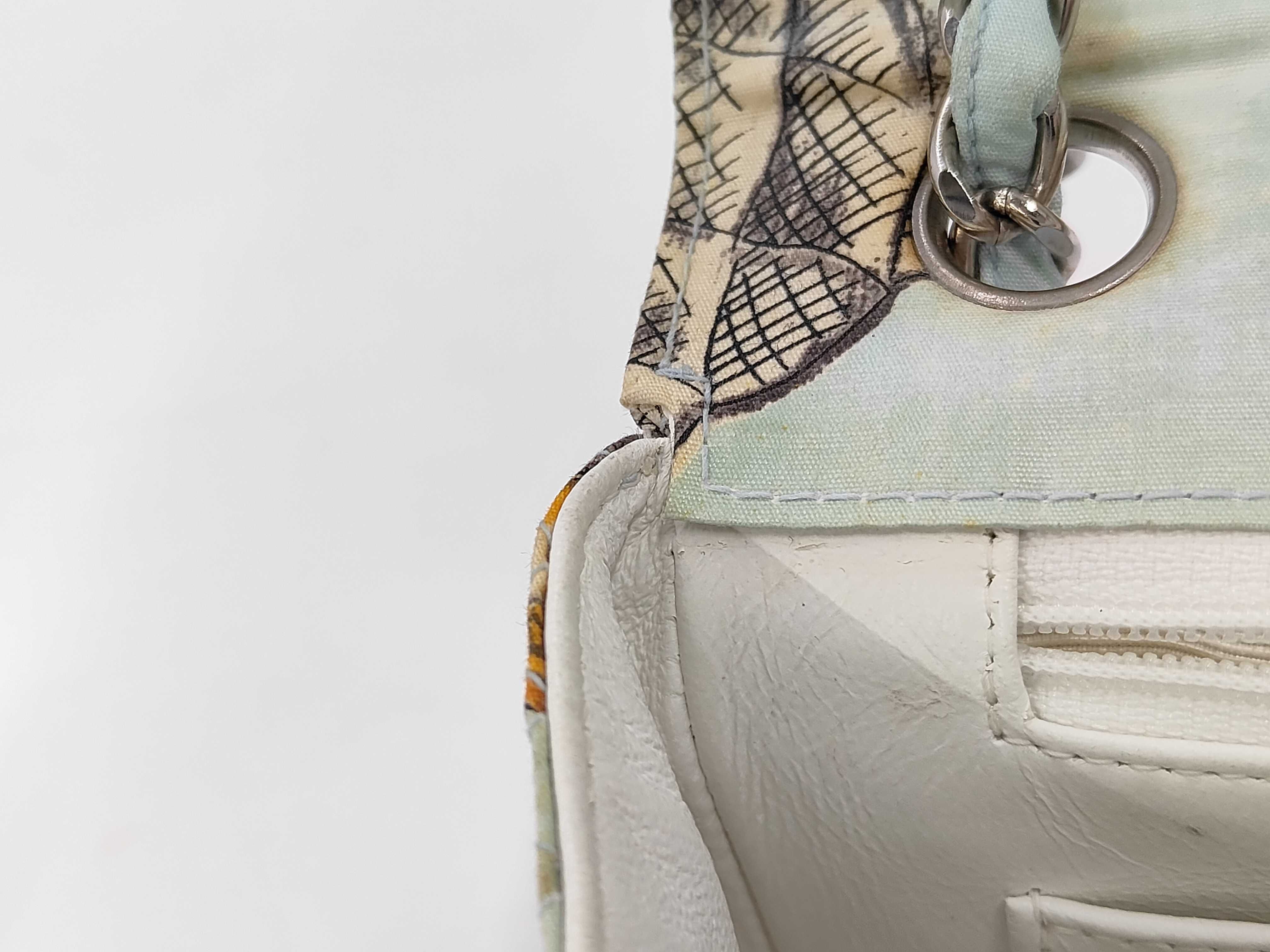 Canvas Shoulder Bag with Flower Motif — view 12
