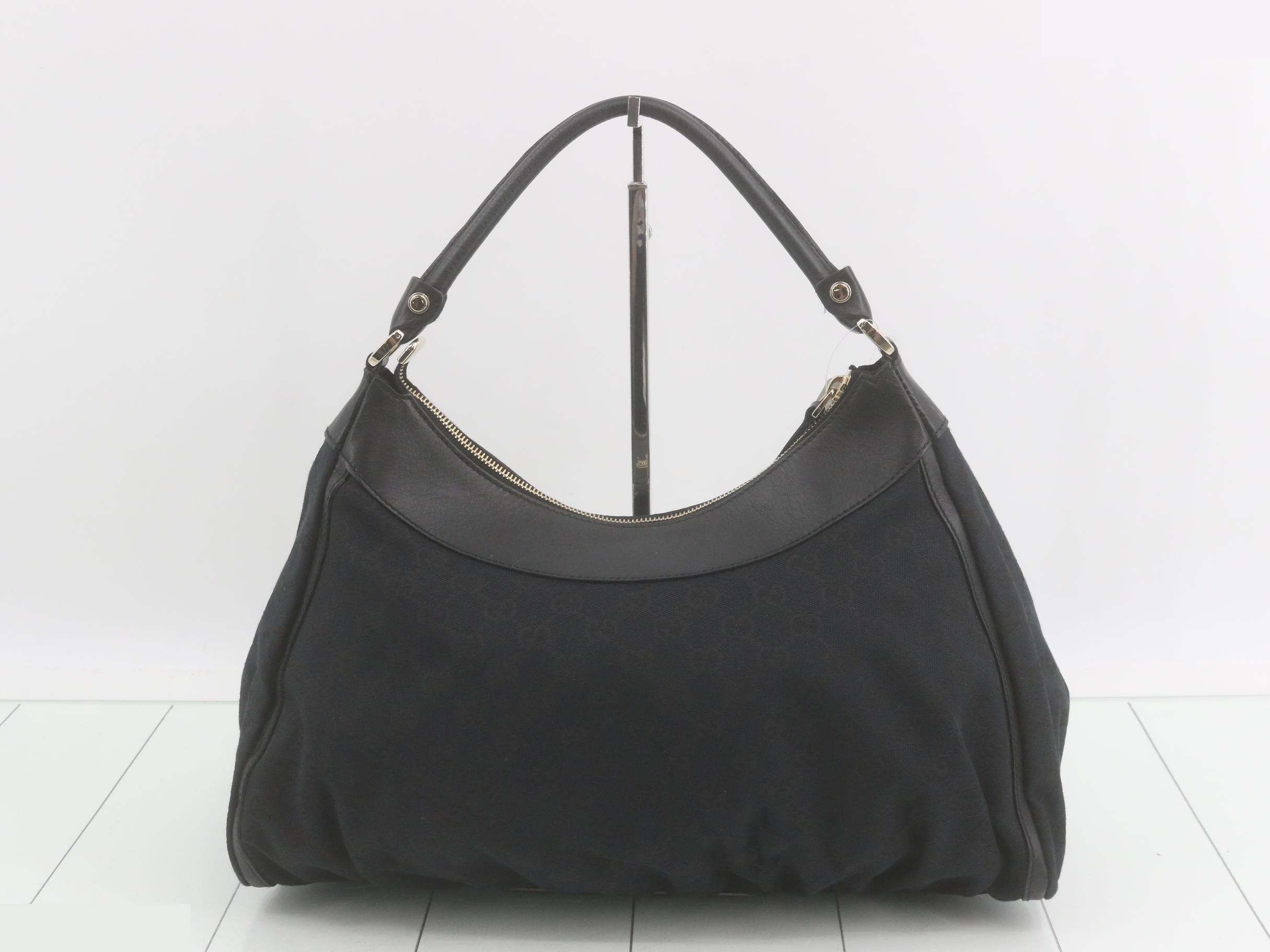 Abbey GG Canvas 189833 Black One-Shoulder Shoulder Bag — view 2