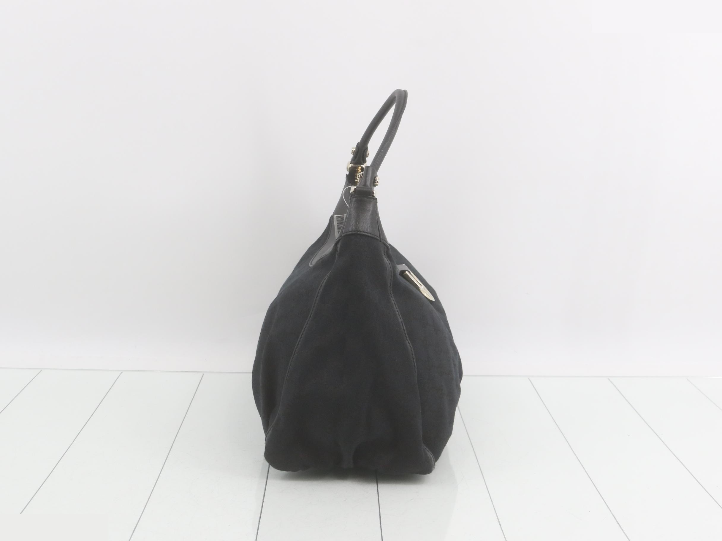 Abbey GG Canvas 189833 Black One-Shoulder Shoulder Bag — view 4