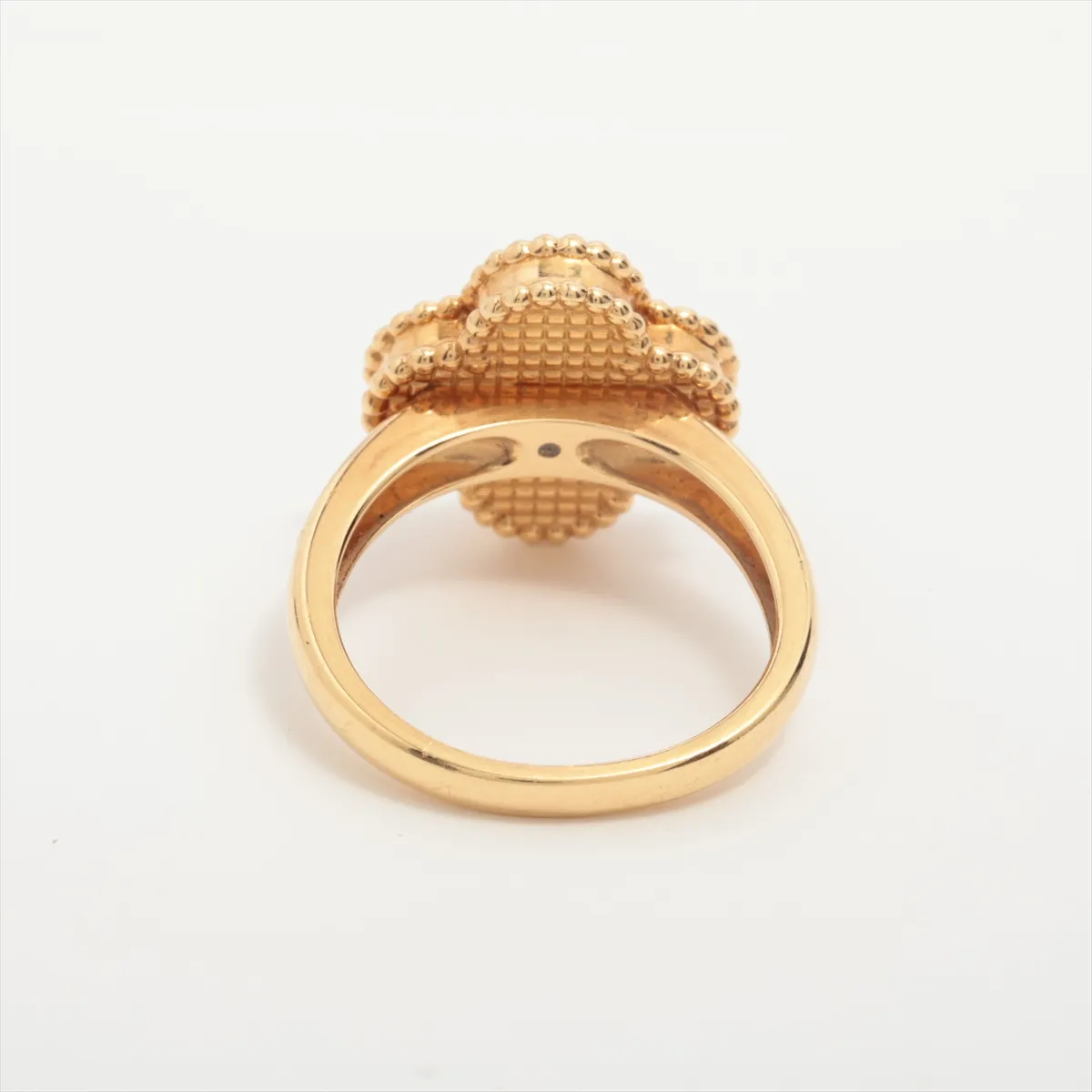 Vintage Alhambra Onyx Diamond Ring, 750 (Yellow Gold), 6.8g, Size 50, JC524804, — view 2