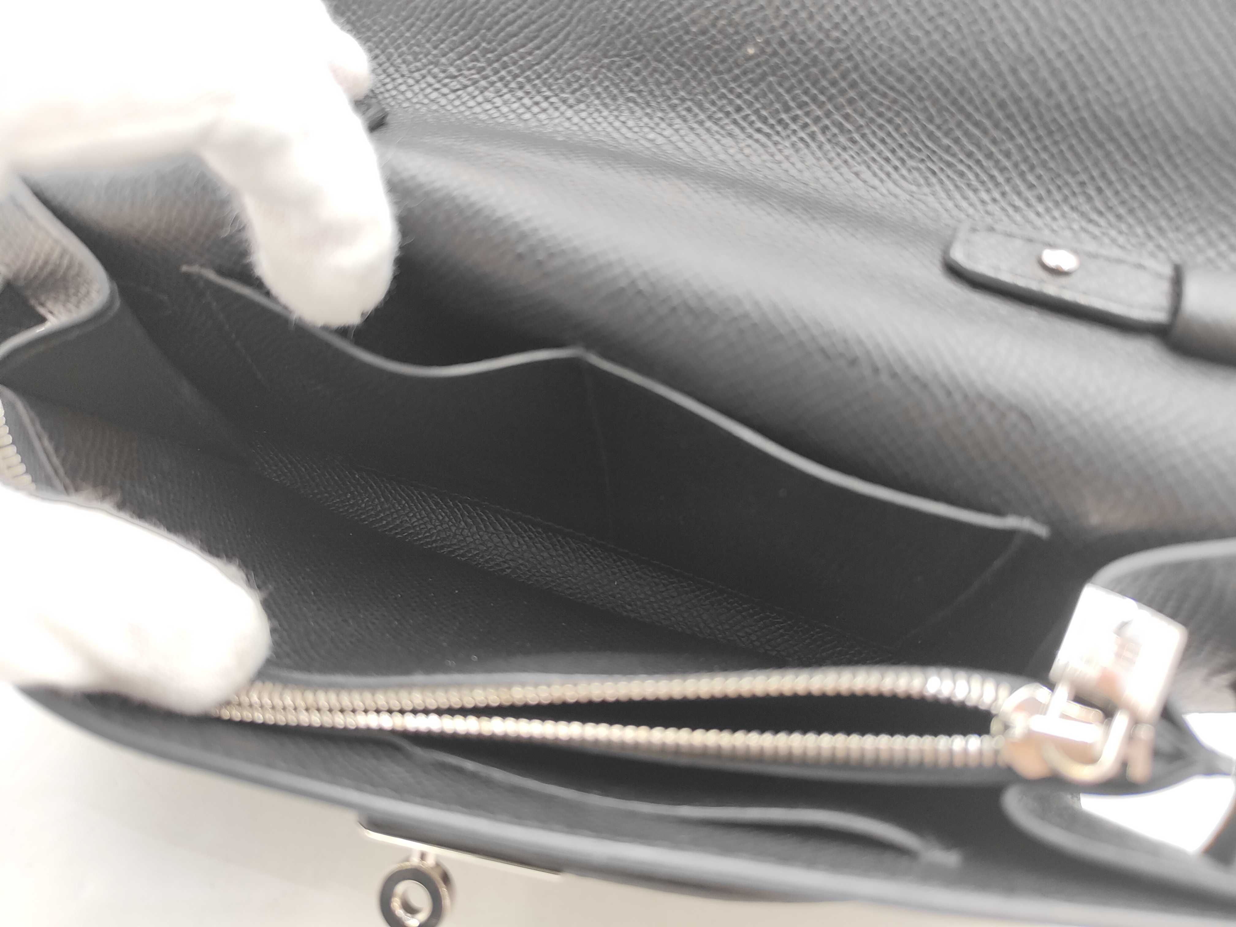 Kelly Tougo - Black with Silver Hardware [Stamped] U Shoulder Bag — view 11