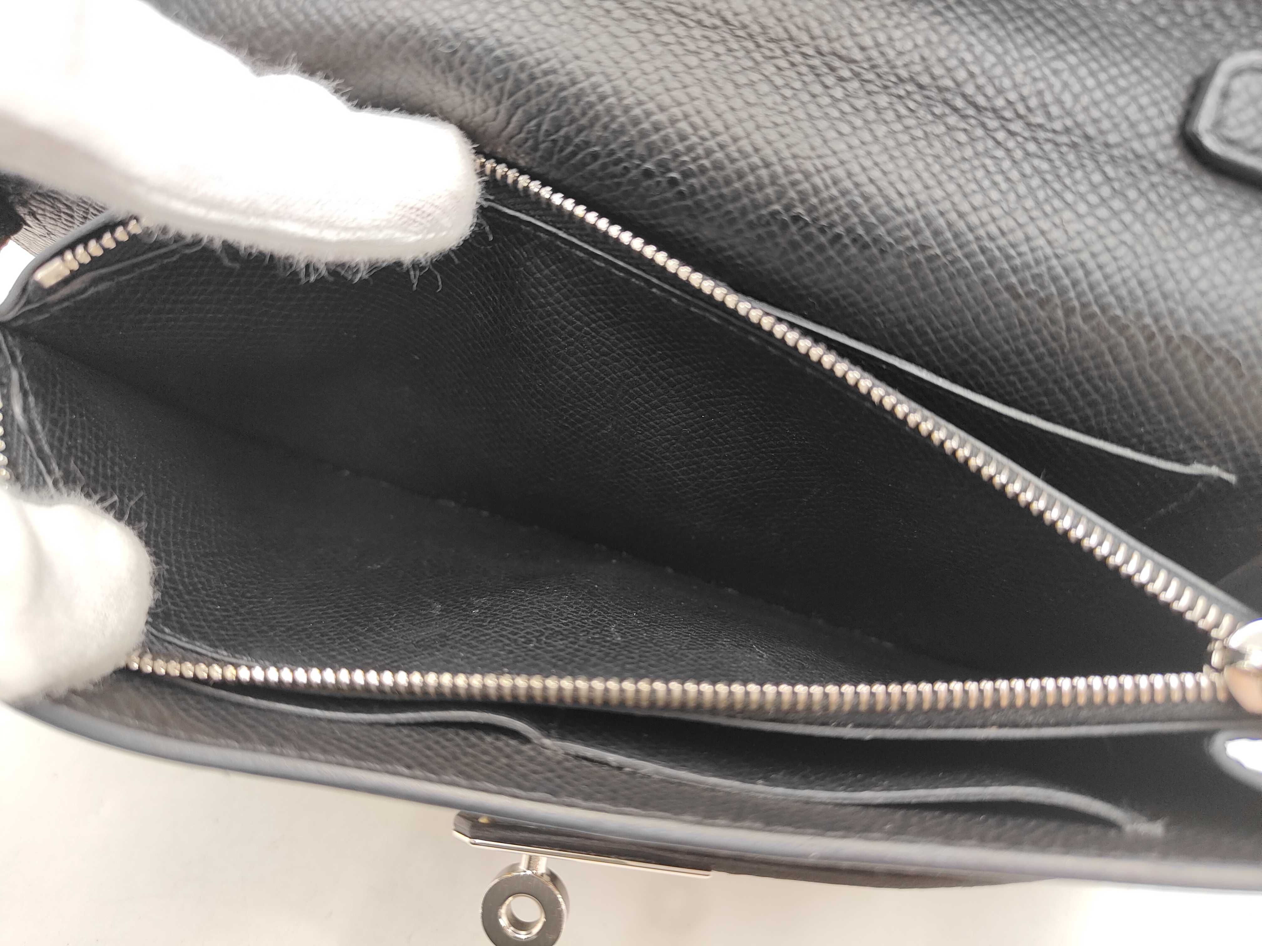 Kelly Tougo - Black with Silver Hardware [Stamped] U Shoulder Bag — view 12