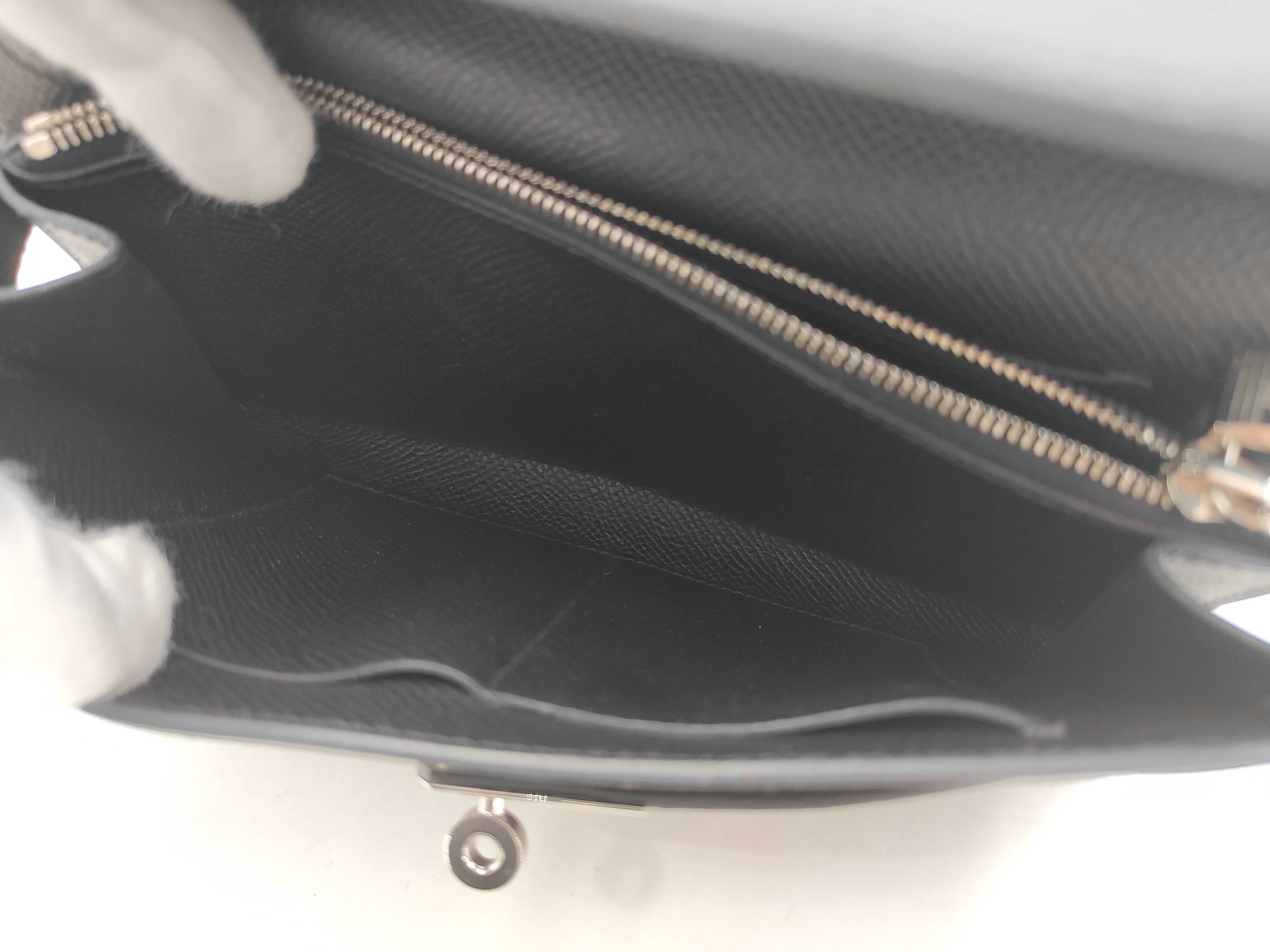 Kelly Tougo - Black with Silver Hardware [Stamped] U Shoulder Bag — view 13