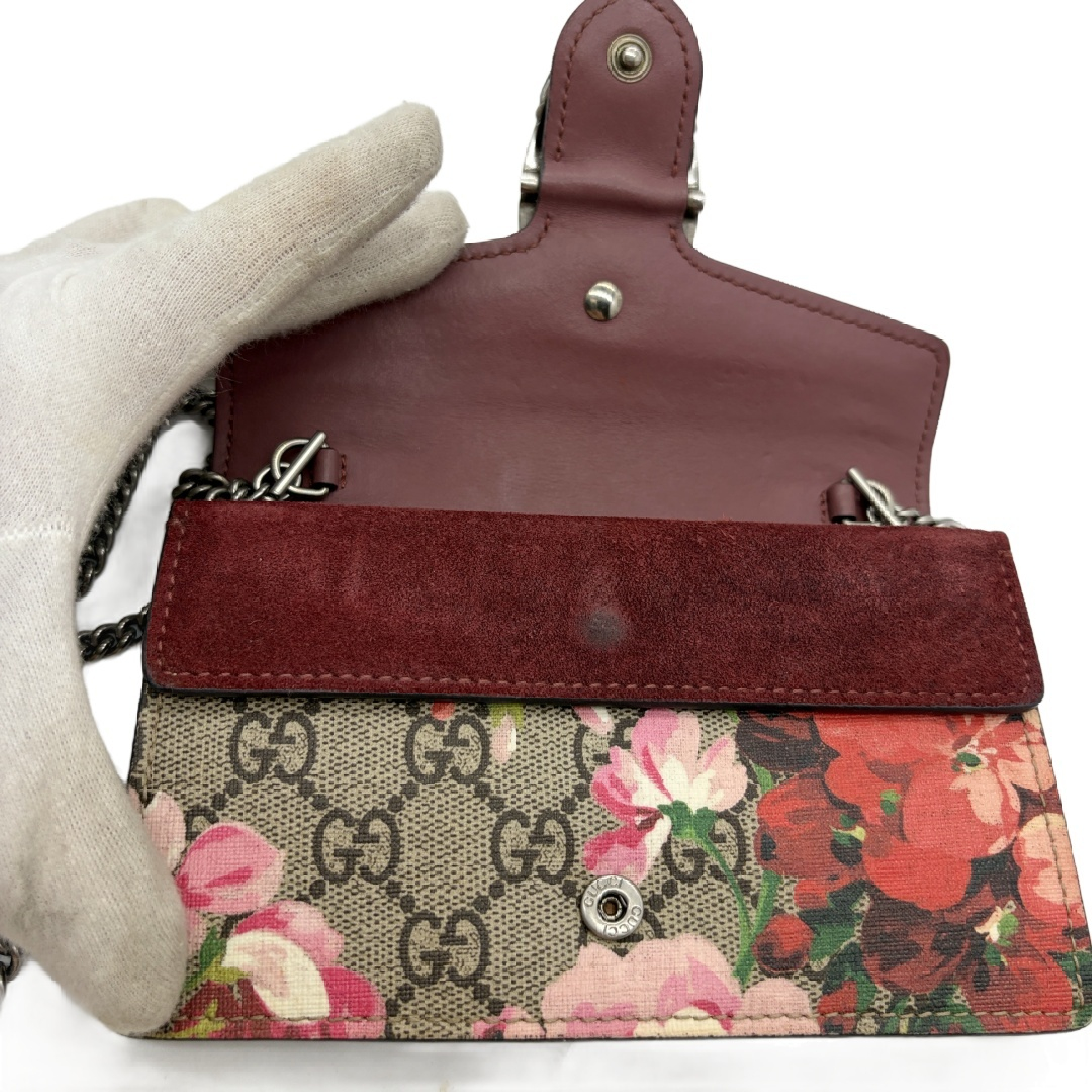 GG Supreme Floral Dionysus Chain Wallet Shoulder Bag — view 12
