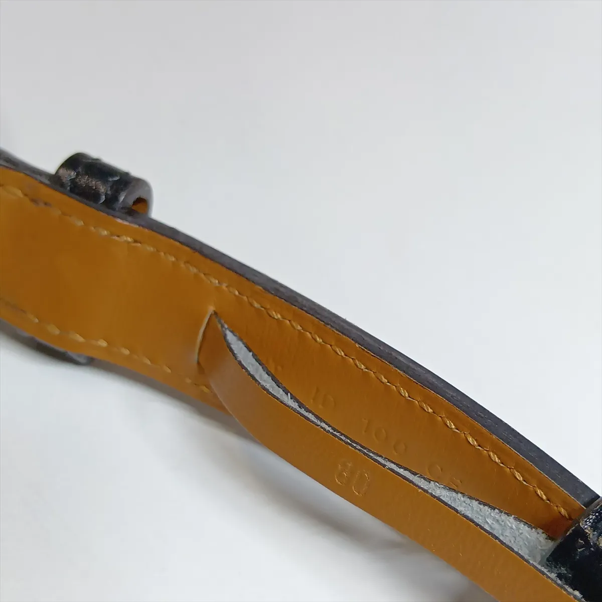 Etrivière T: 2015 Belt, 80 Leather, Black, — view 6
