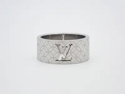 Bague Champs-Élysées LV Logo Flower Silver Ring - Louis Vuitton