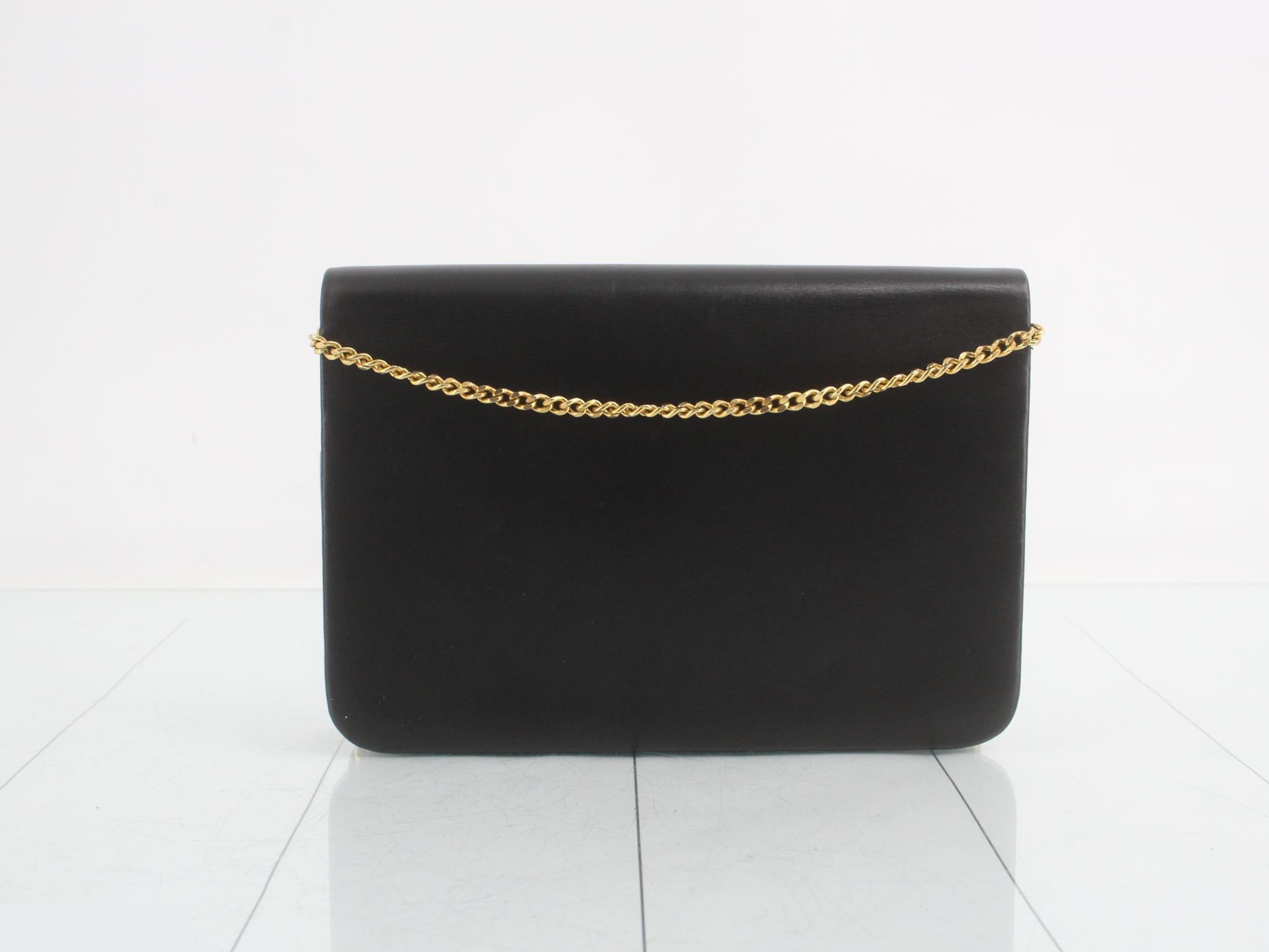 Logo Leather Chain Shoulder Bag — view 2