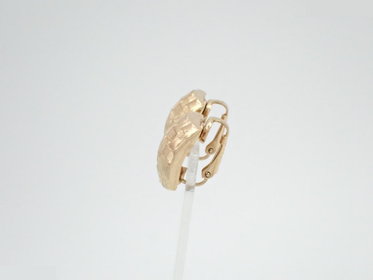 Other lines: Precious metal earrings, square, gold. — view 3