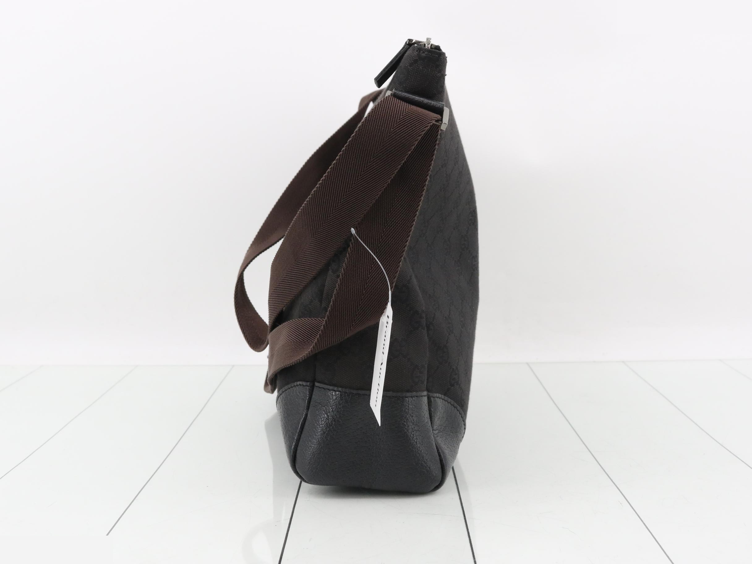 Canvas Shoulder Bag, Black, 110054, 25103 — view 3