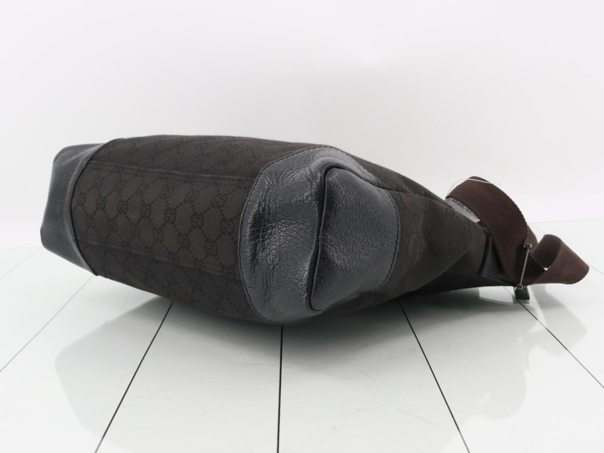 Canvas Shoulder Bag, Black, 110054, 25103 — view 6