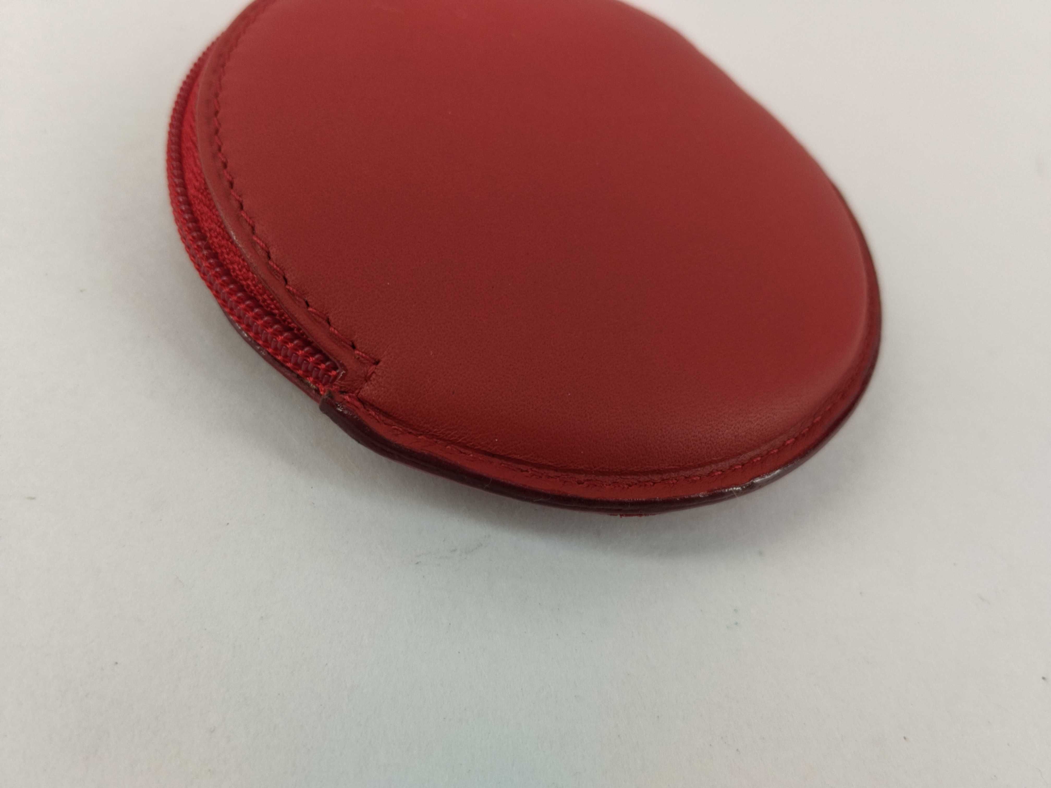 Leather Red Logo Coin Case Brooch — view 3