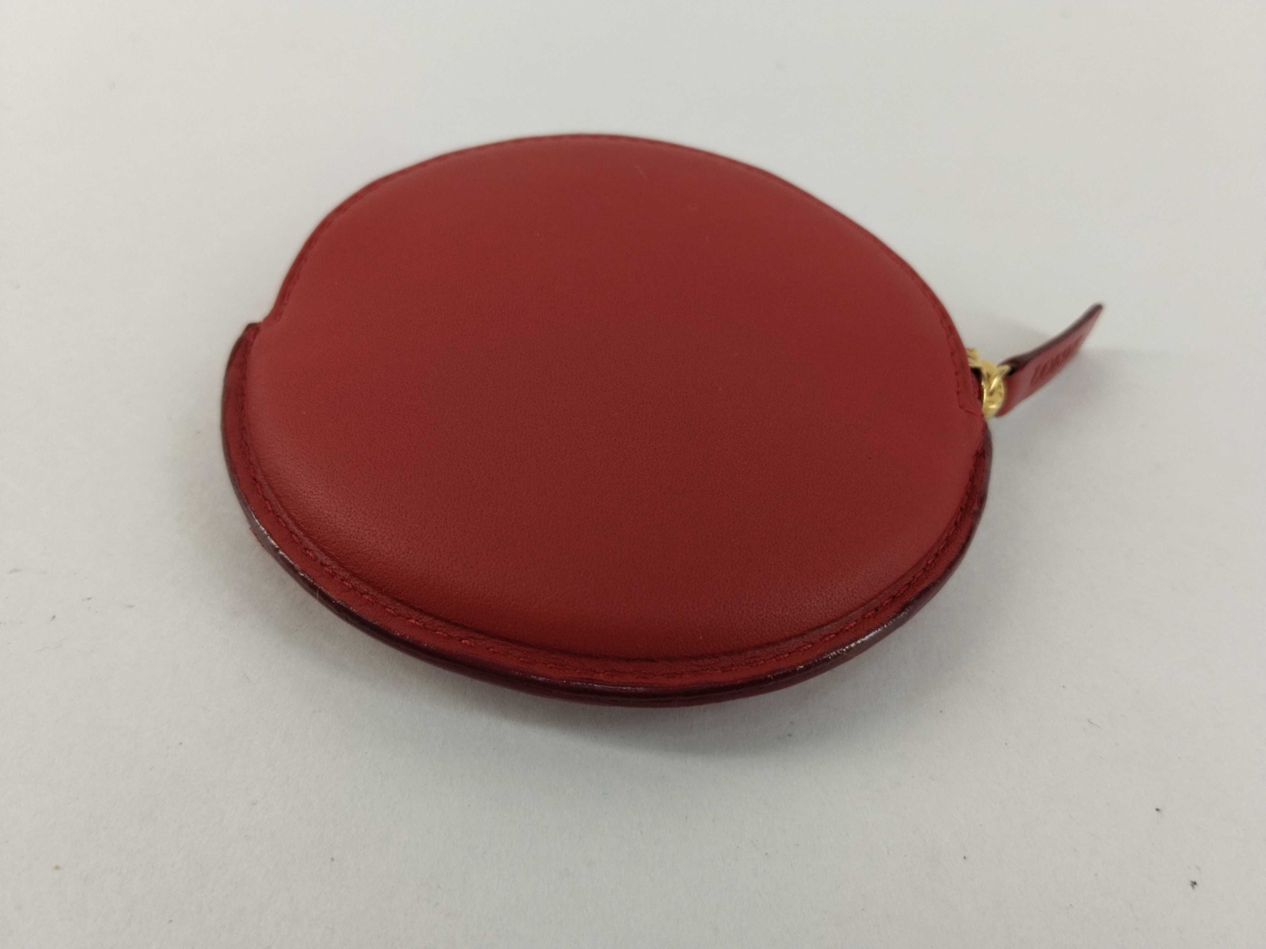 Leather Red Logo Coin Case Brooch — view 4