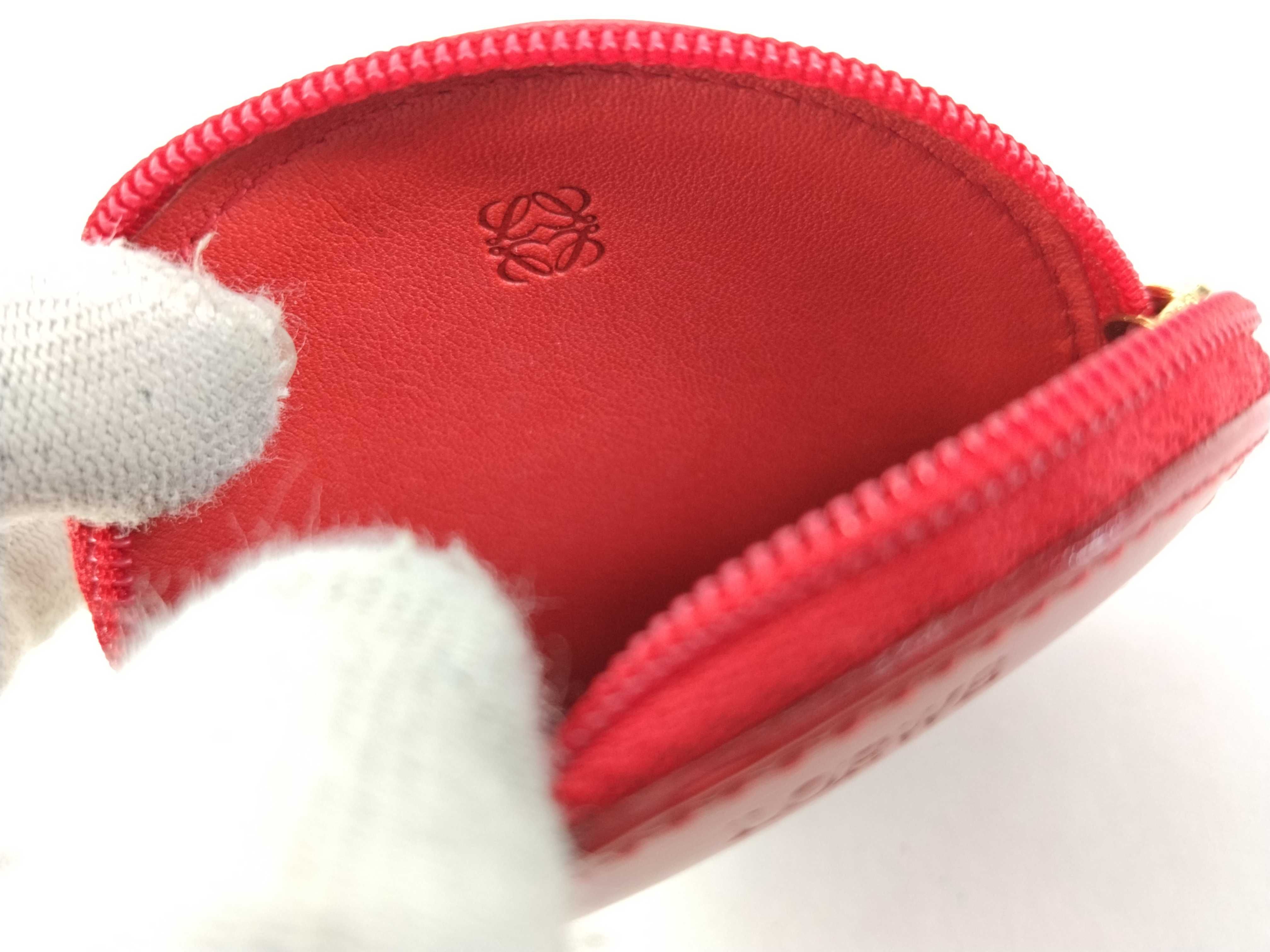Leather Red Logo Coin Case Brooch — view 7
