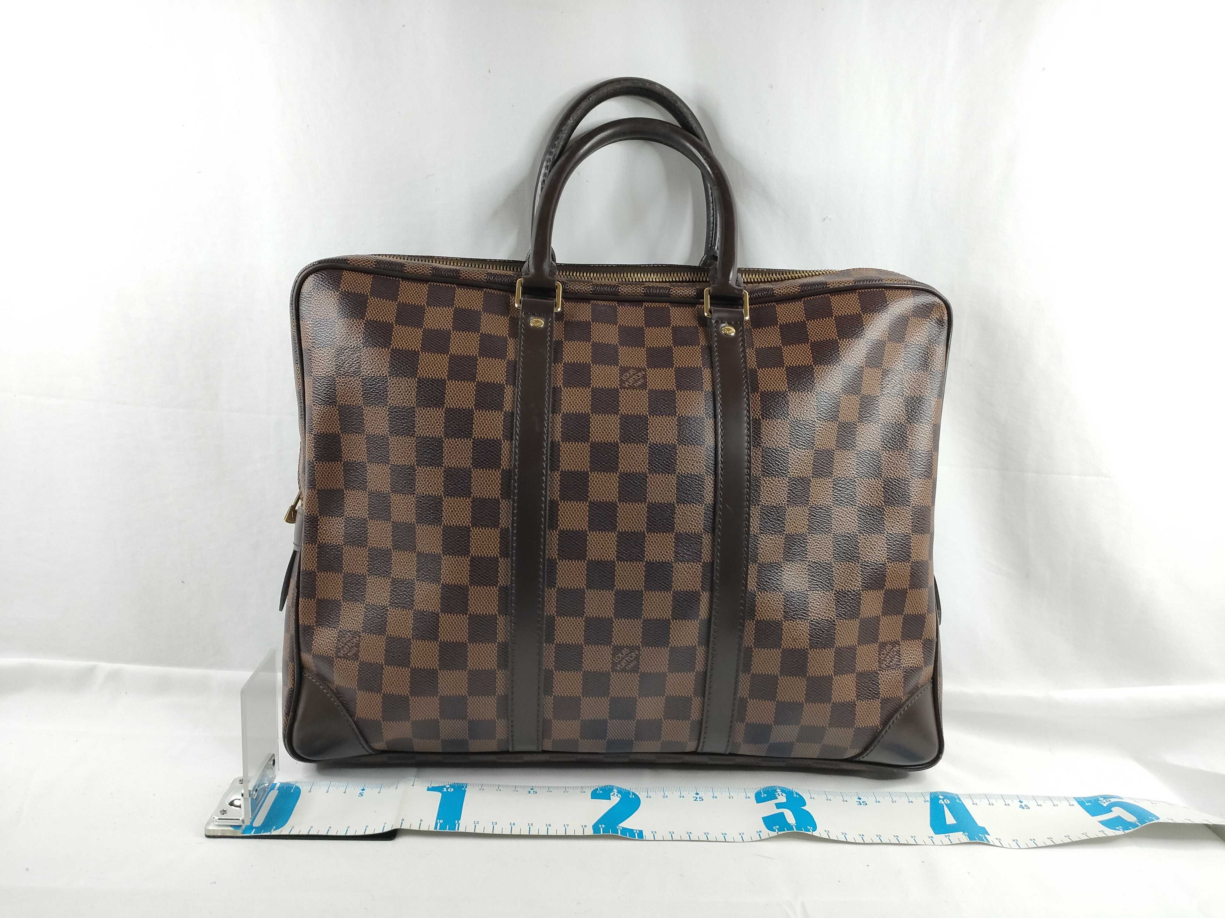 Damier Louis Vuitton Brown Damier Port Document Voyage N41124 Business Bag — view 2
