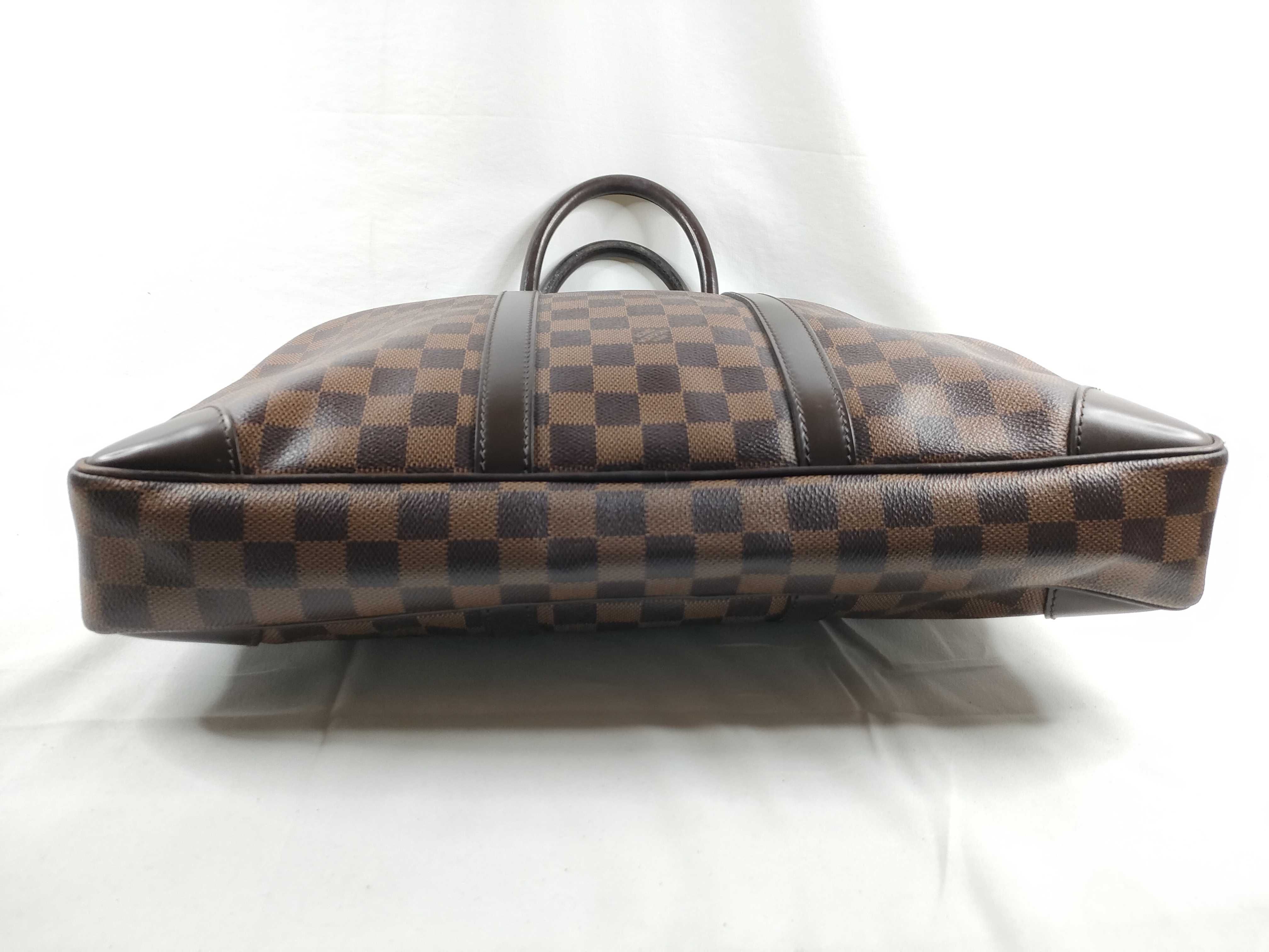 Damier Louis Vuitton Brown Damier Port Document Voyage N41124 Business Bag — view 4