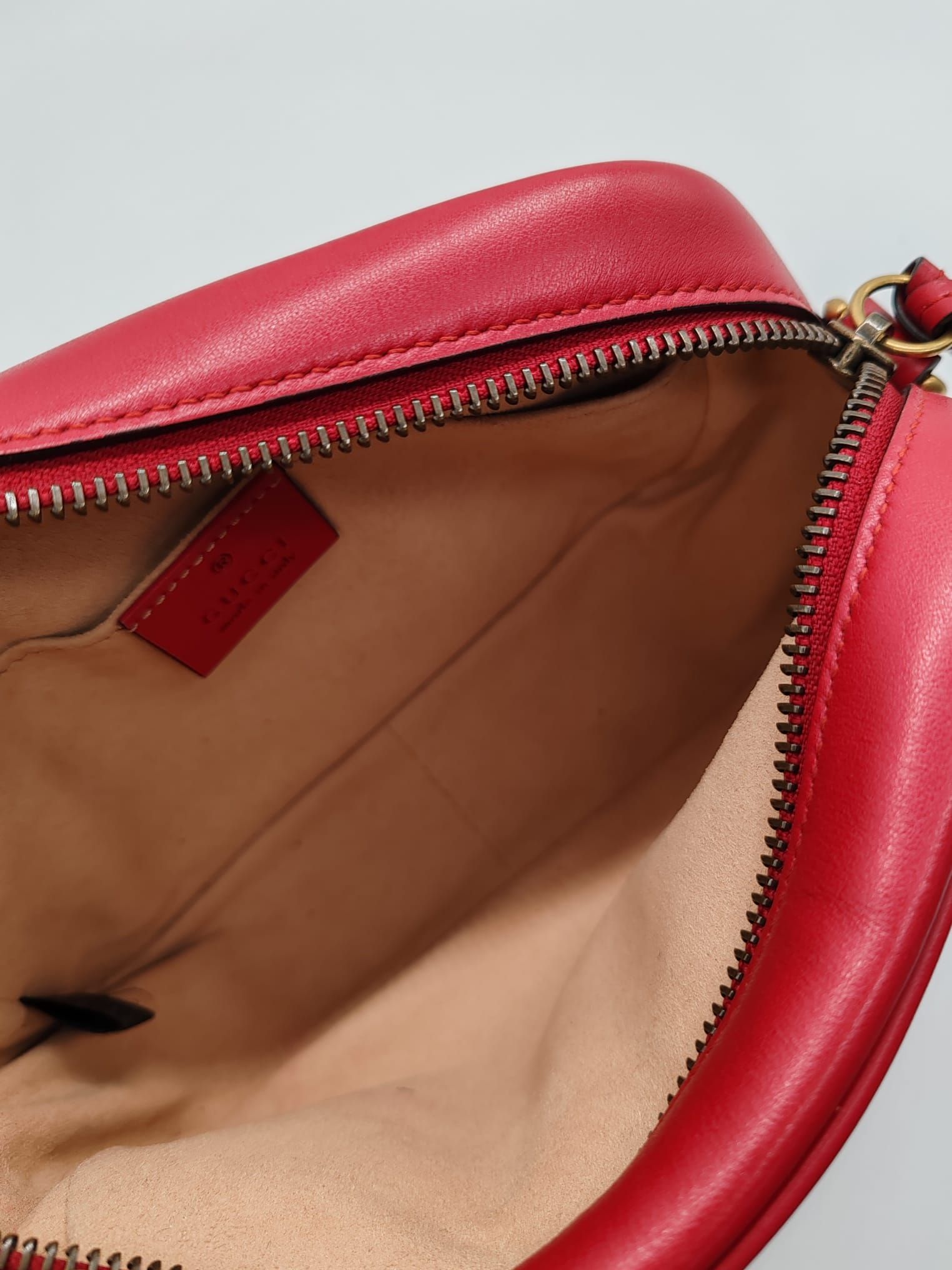 Mini GG Marmont Camera Bag, Matelasse Chevron — view 3