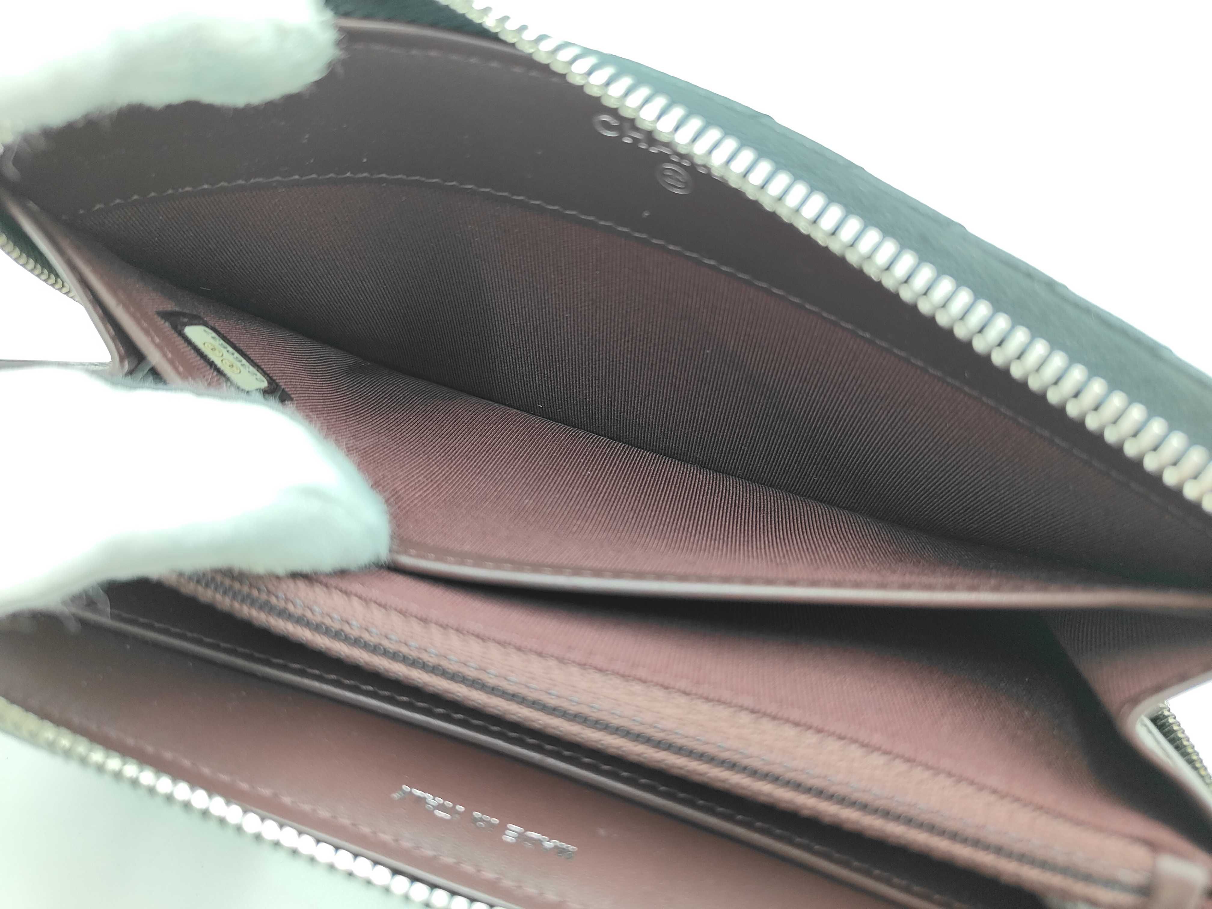V-stitch round long wallet — view 11
