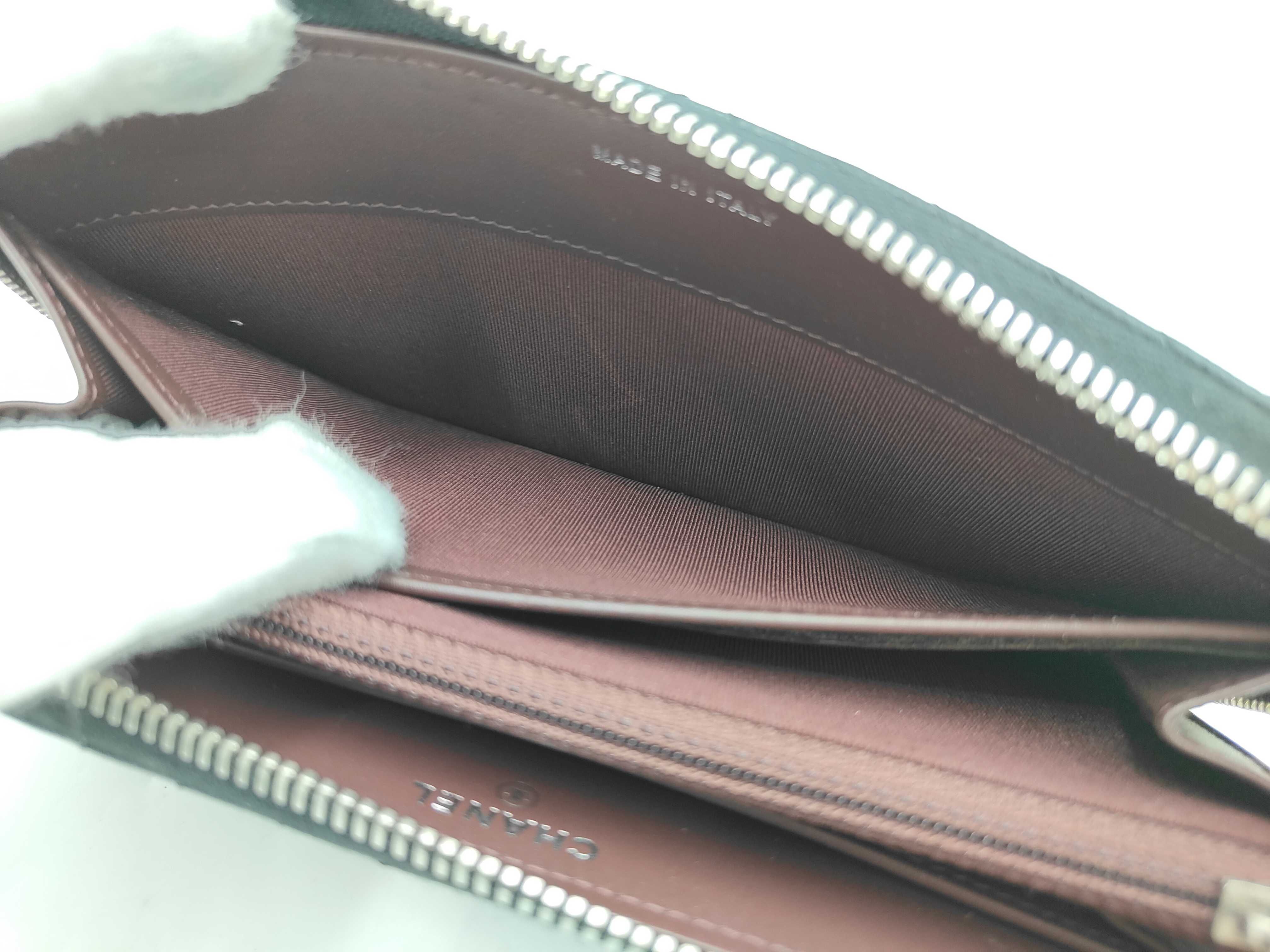 V-stitch round long wallet — view 12