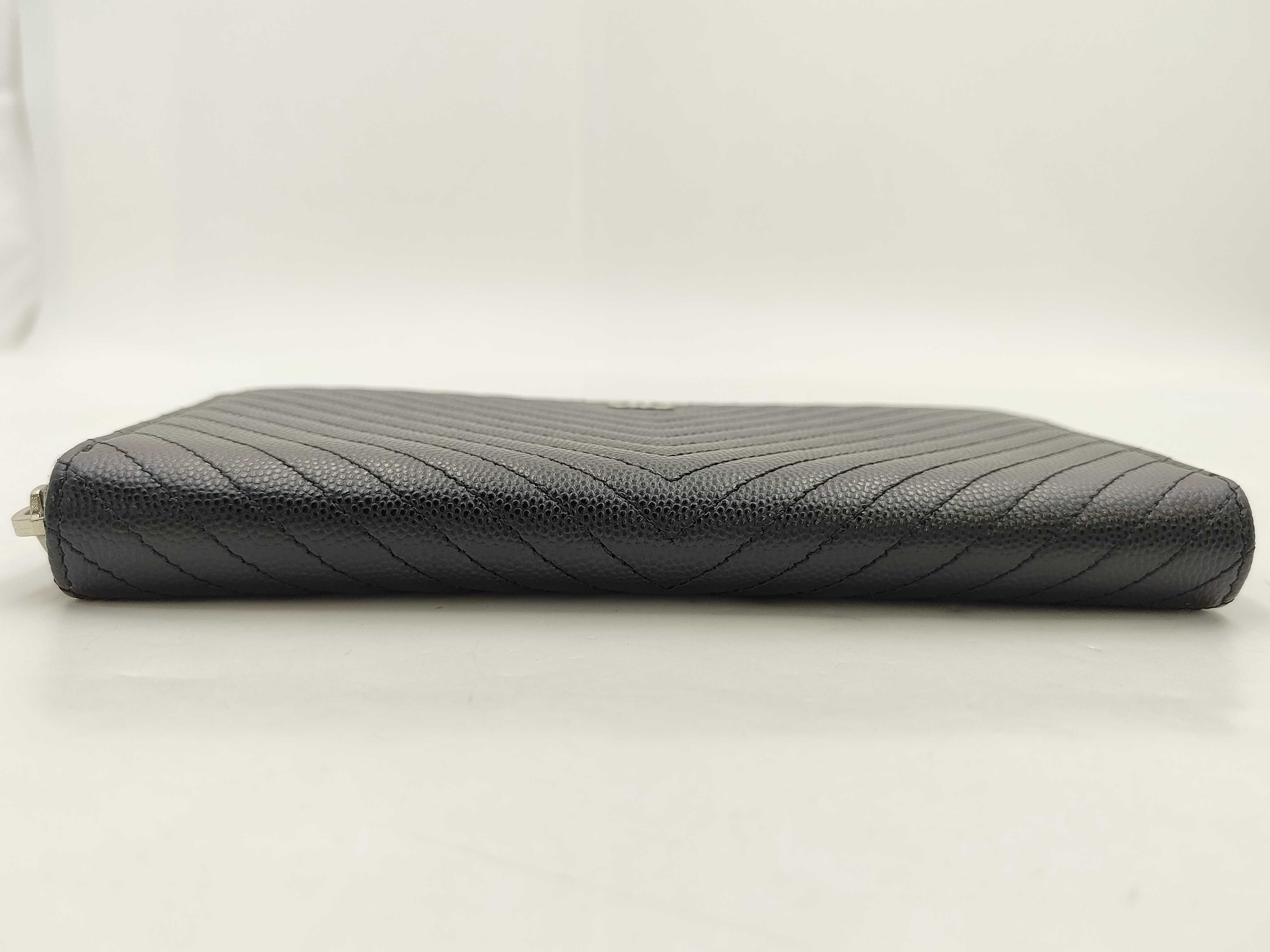 V-stitch round long wallet — view 3