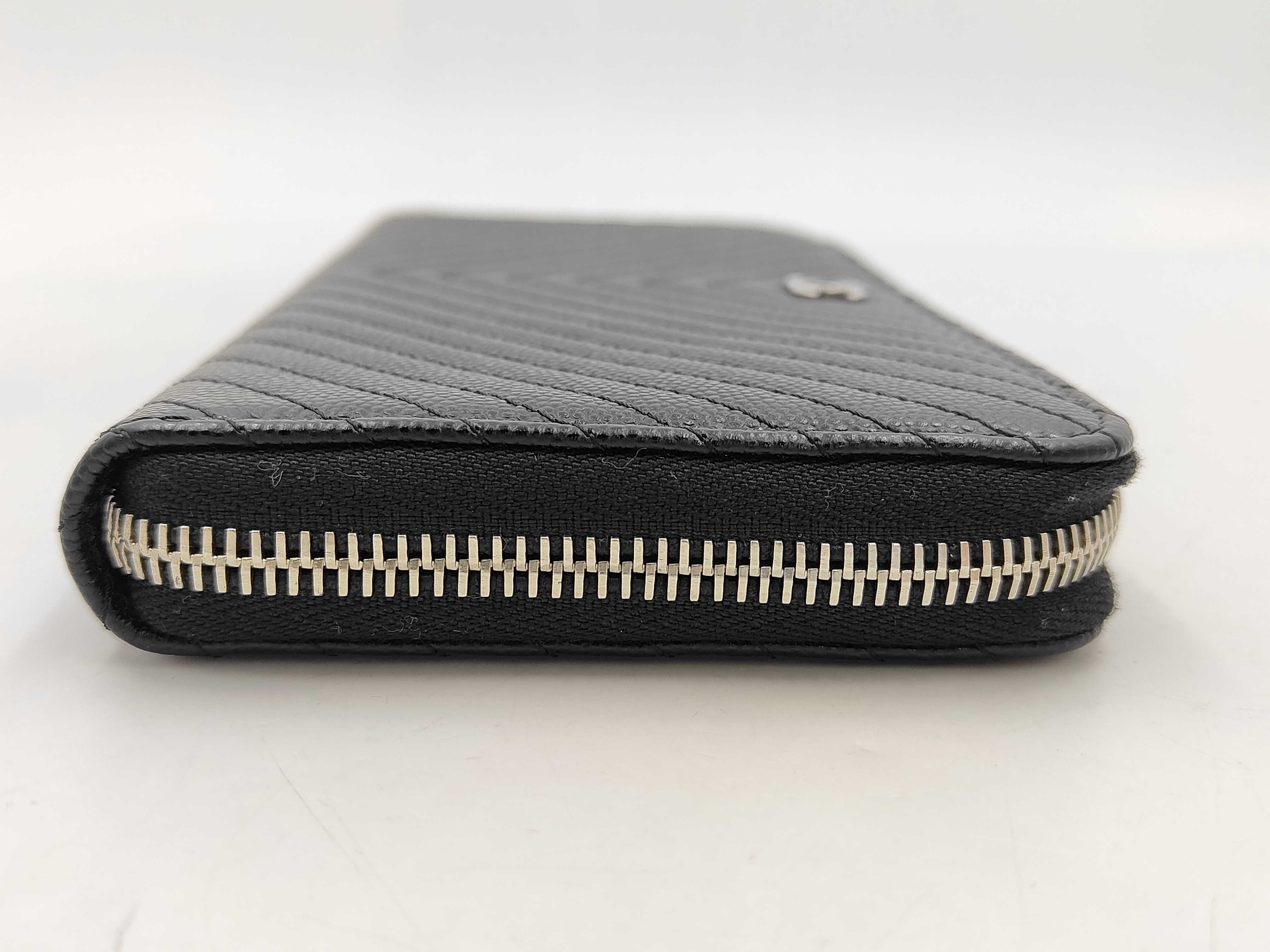 V-stitch round long wallet — view 4