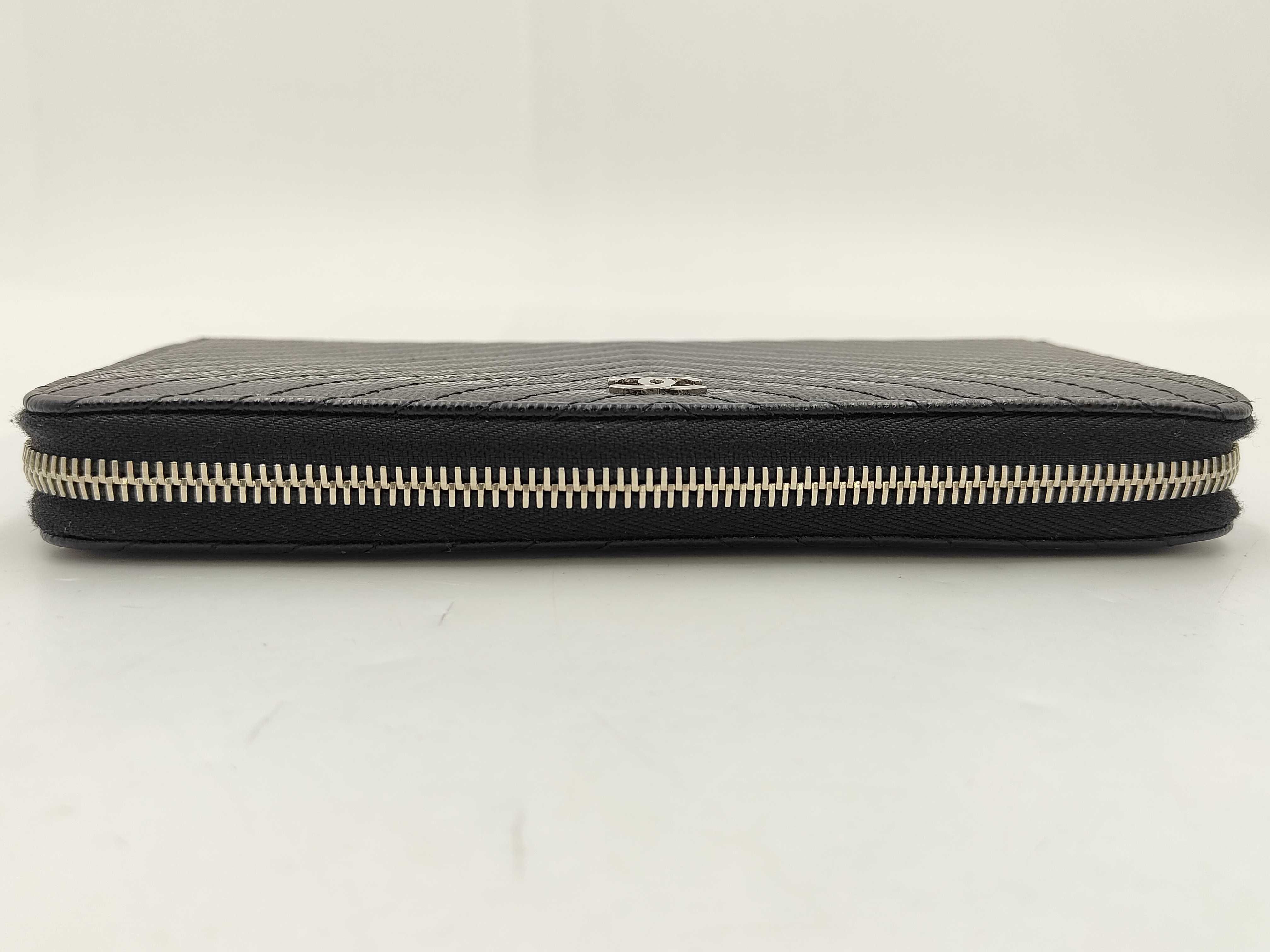V-stitch round long wallet — view 5