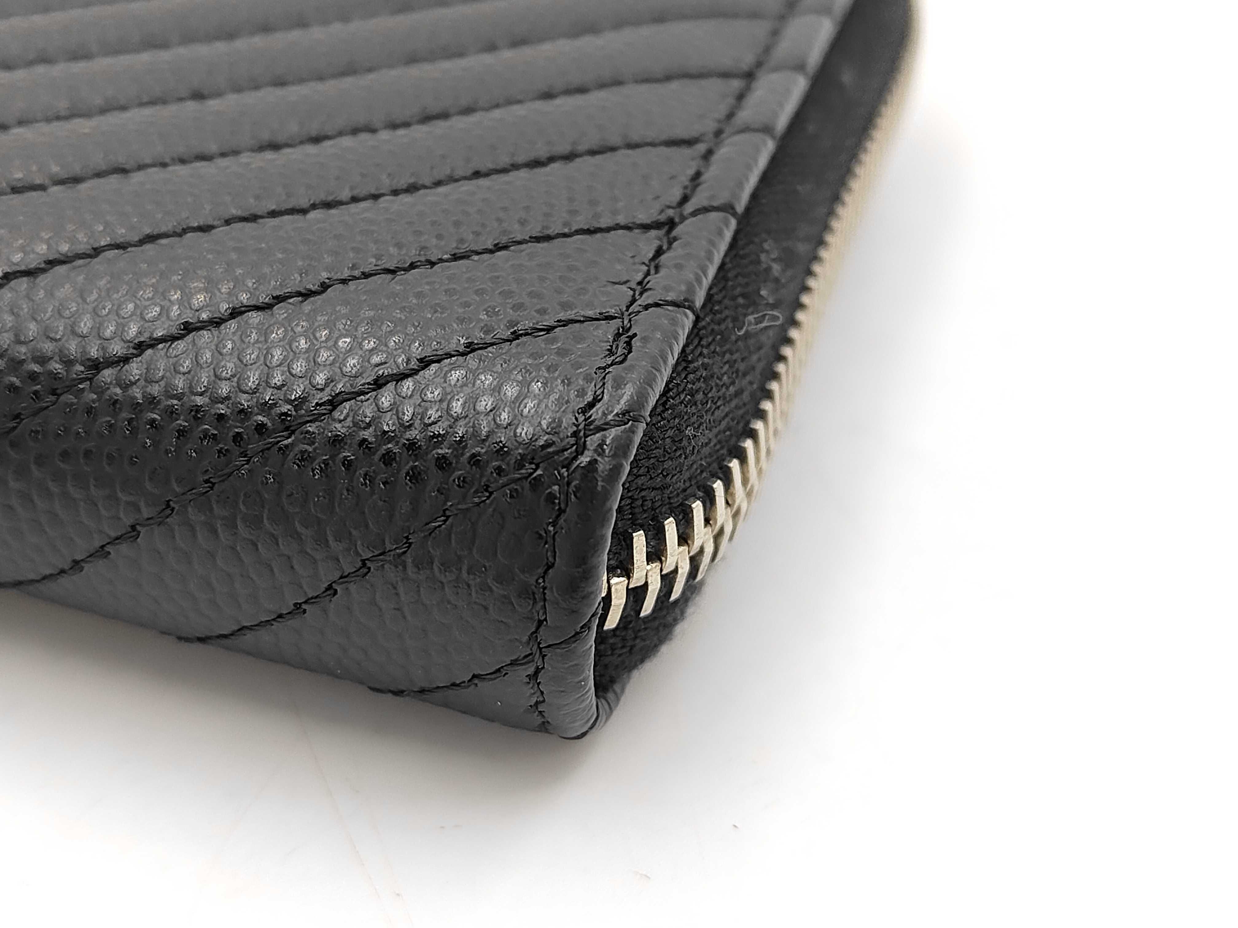 V-stitch round long wallet — view 7
