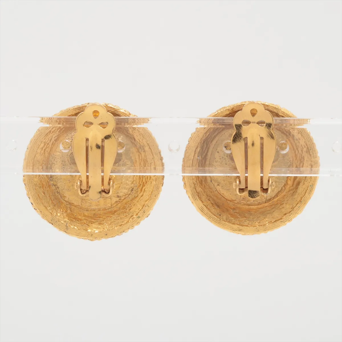 2309 earrings (for both ears) GP gold x green — view 2