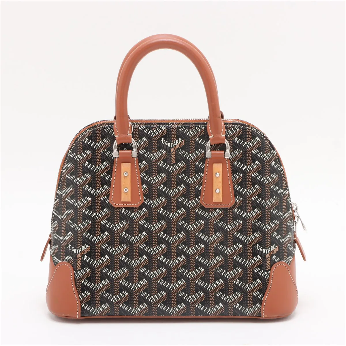 Vendome PVC x Leather 2WAY Handbag Brown — view 2