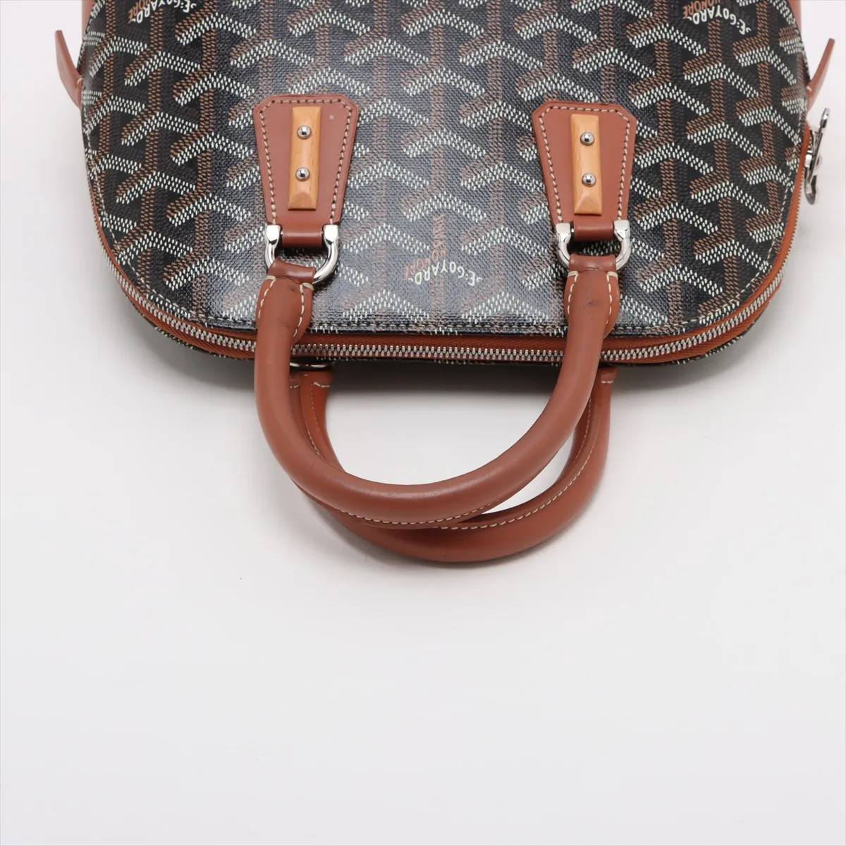 Vendome PVC x Leather 2WAY Handbag Brown — view 5