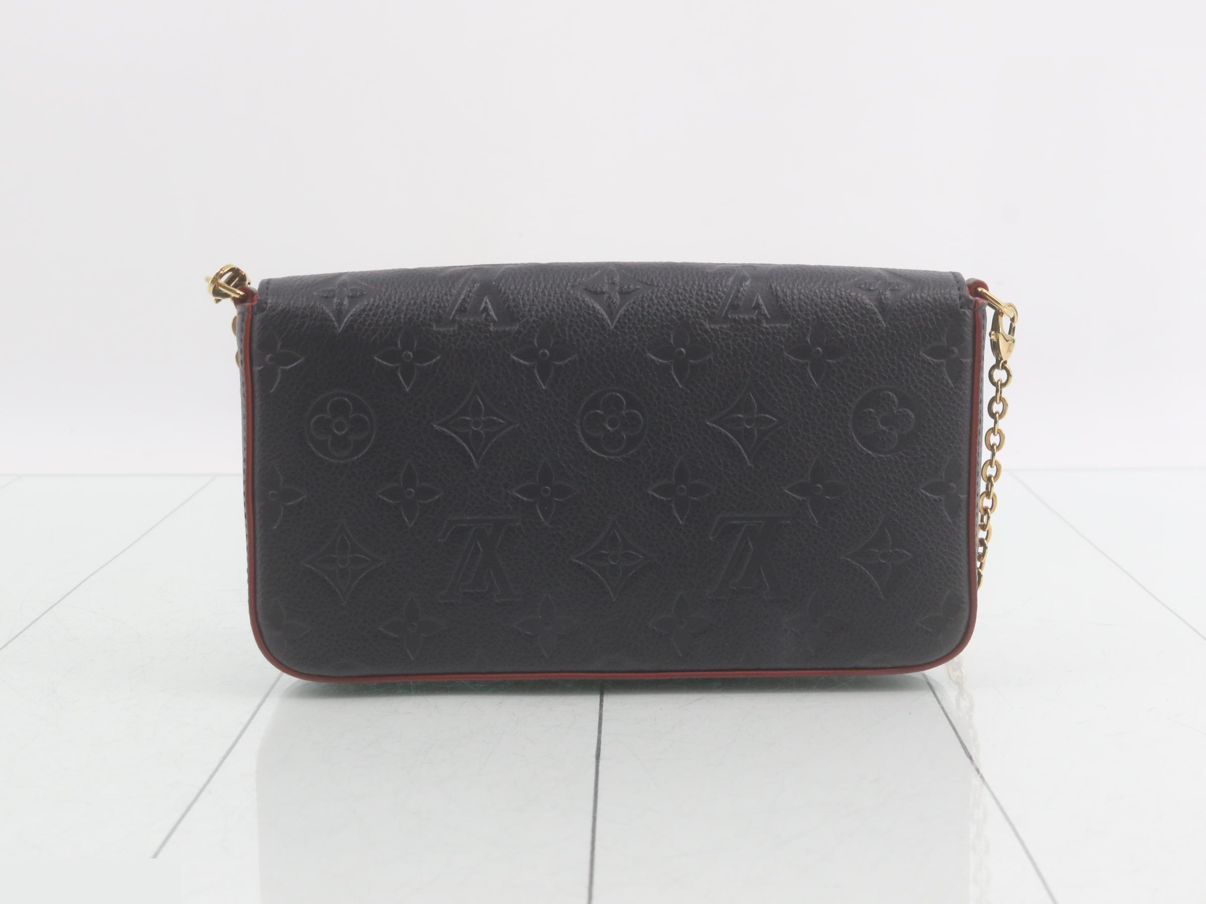 Pochette Felicie Marine Rouge Shoulder Bag with Case — view 2
