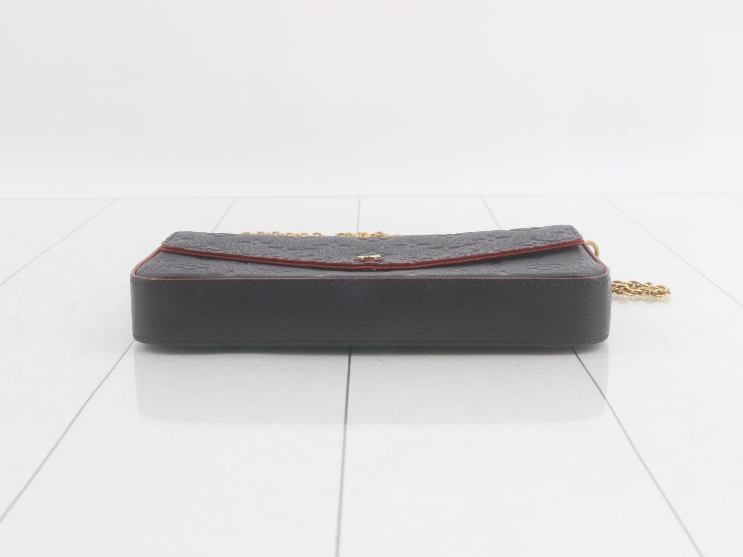 Pochette Felicie Marine Rouge Shoulder Bag with Case — view 3