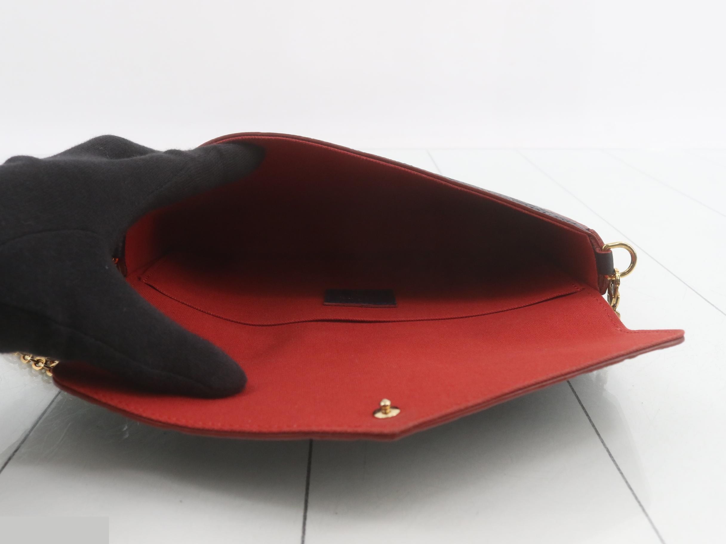 Pochette Felicie Marine Rouge Shoulder Bag with Case — view 4