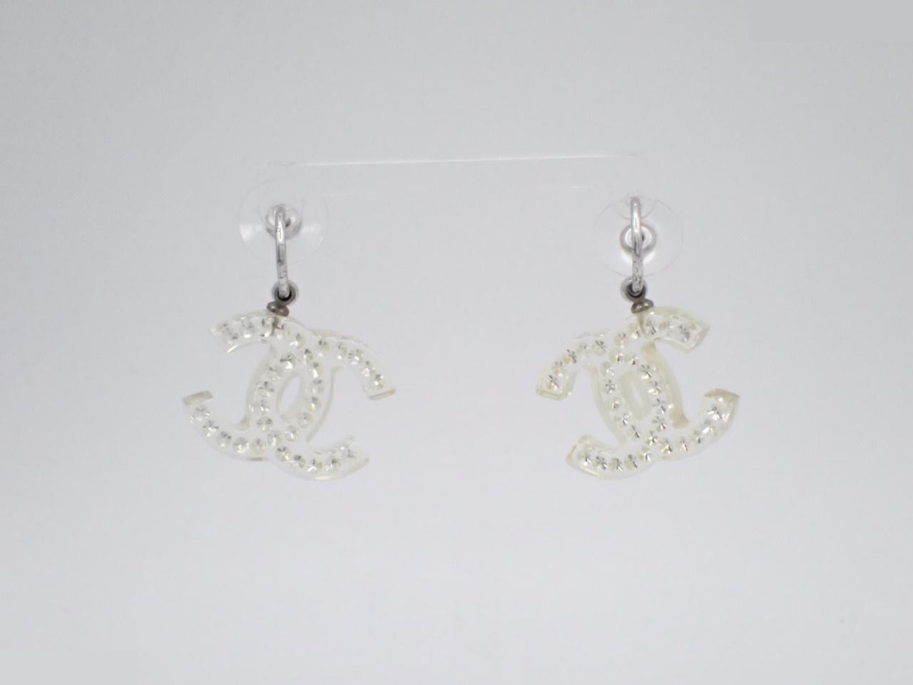 Coco Mark Rhinestone Swing Earrings (with box)