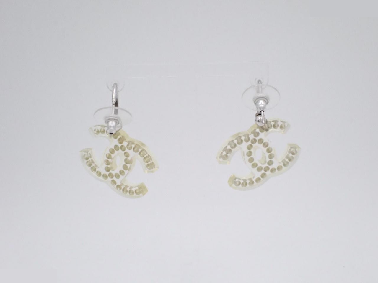 Coco Mark Rhinestone Swing Earrings (with box) — view 2