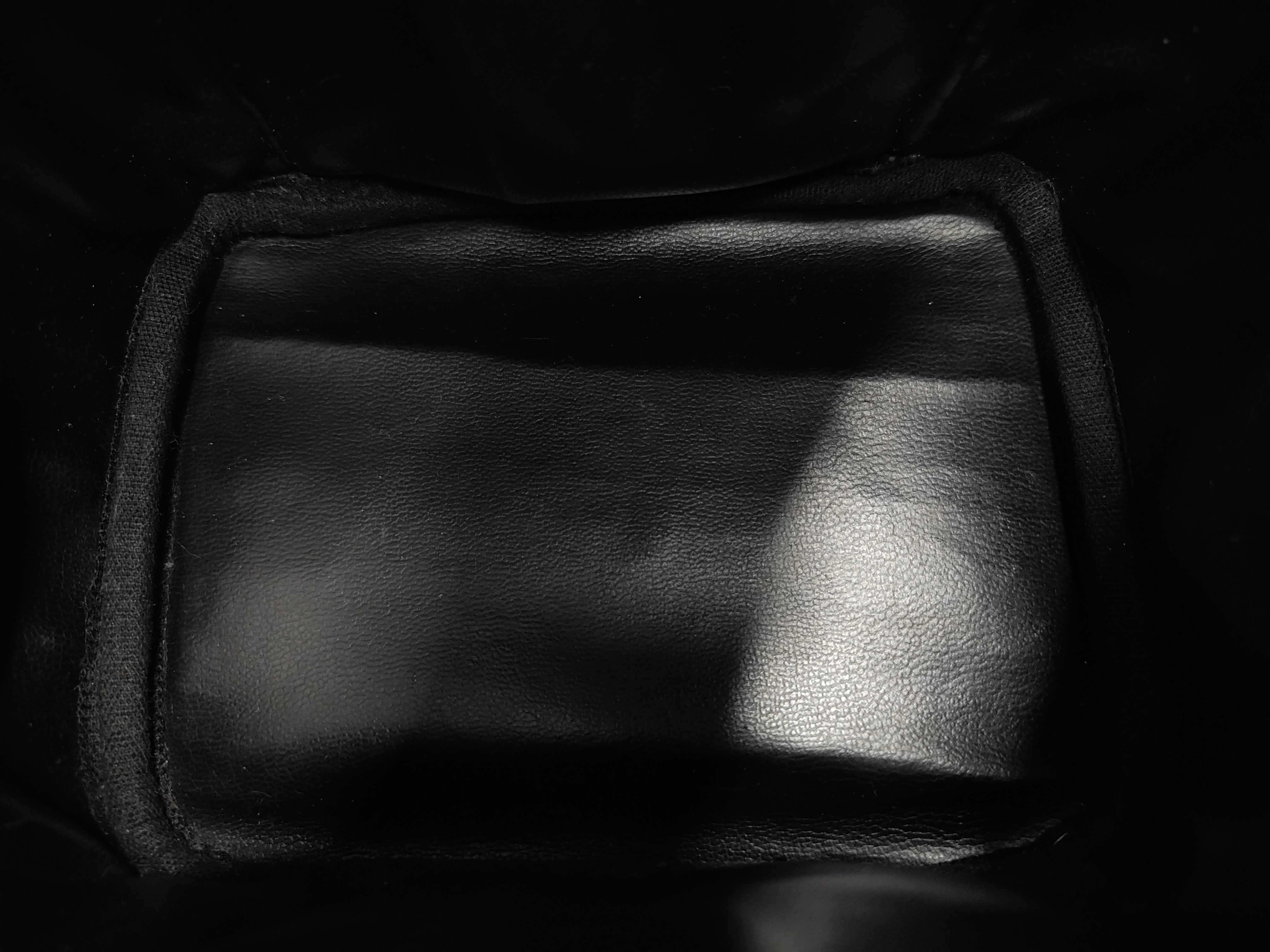 Coco Mark Caviar Leather Black Gold Hardware Vanity Bag — view 4