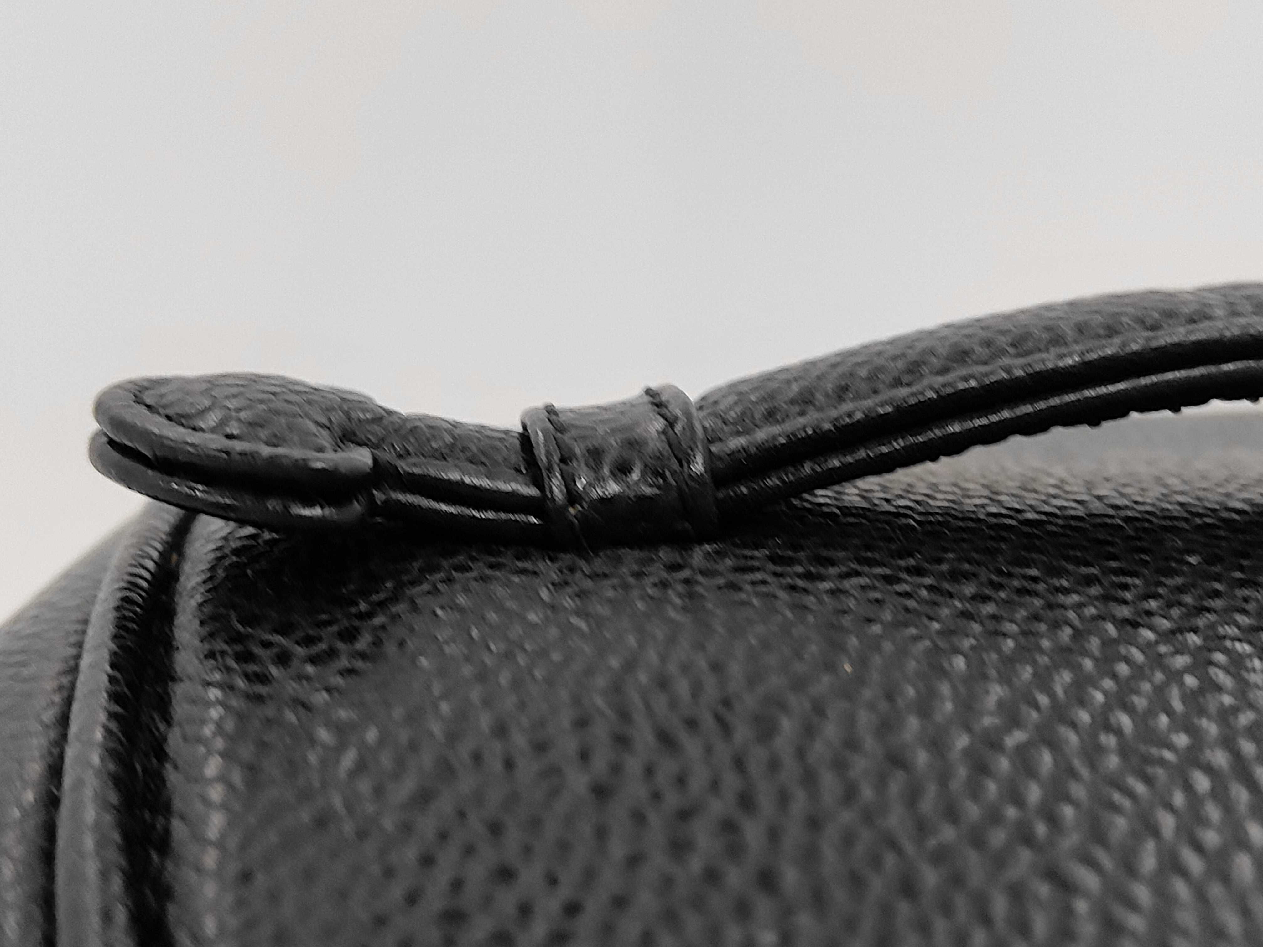 Coco Mark Caviar Leather Black Gold Hardware Vanity Bag — view 6