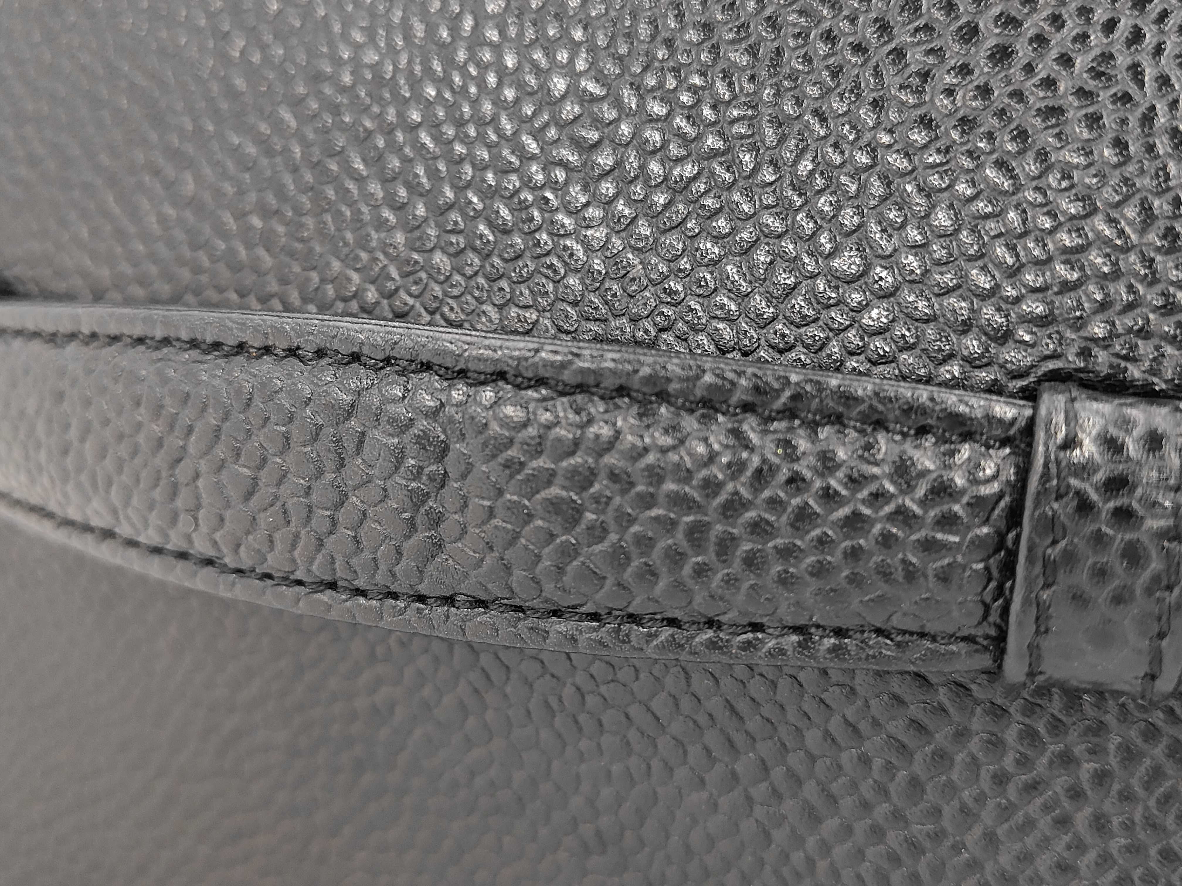 Coco Mark Caviar Leather Black Gold Hardware Vanity Bag — view 8