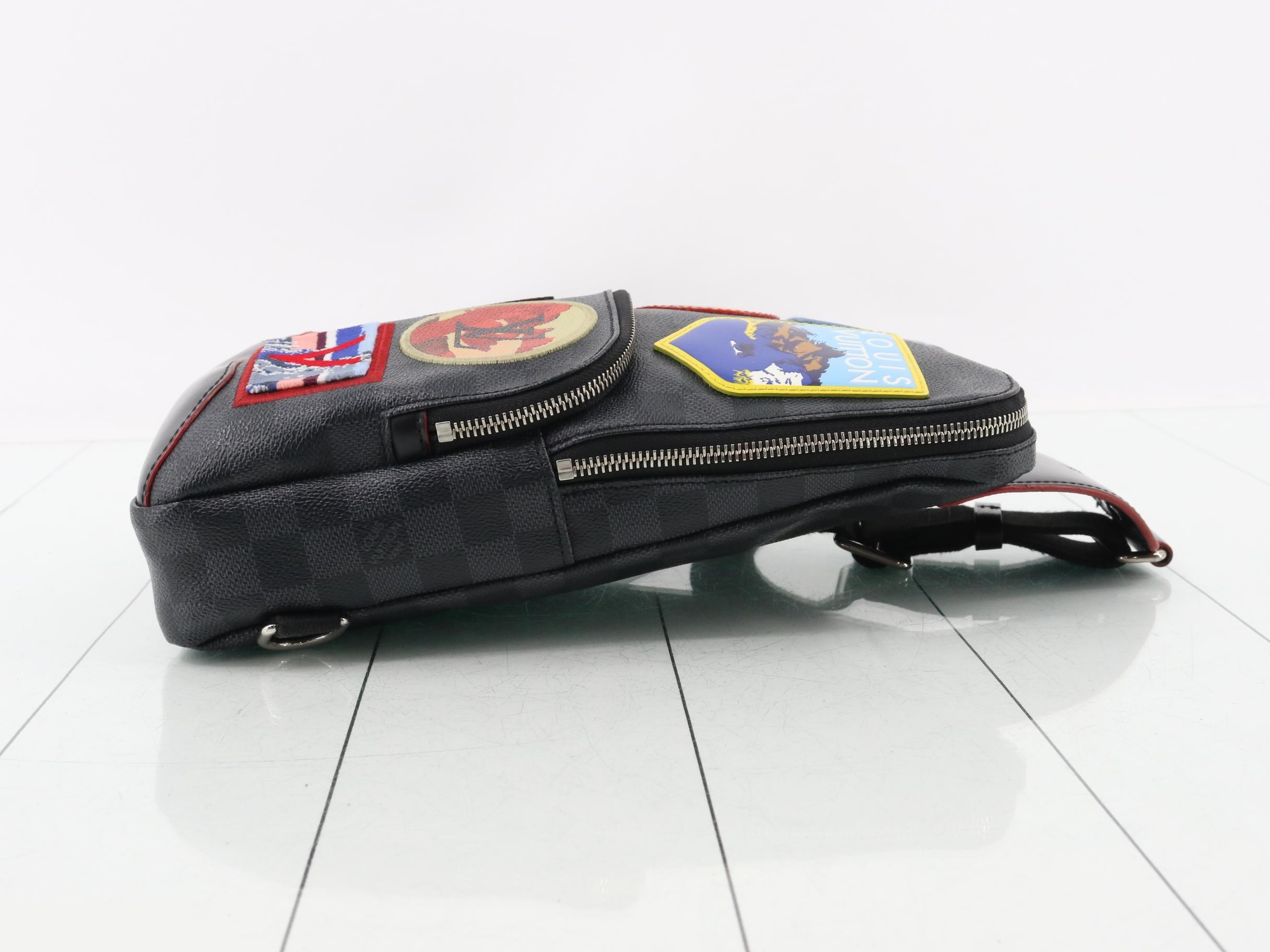 Damier Graphite Alps Avenue Sling Bag (Waist Bag) — view 3