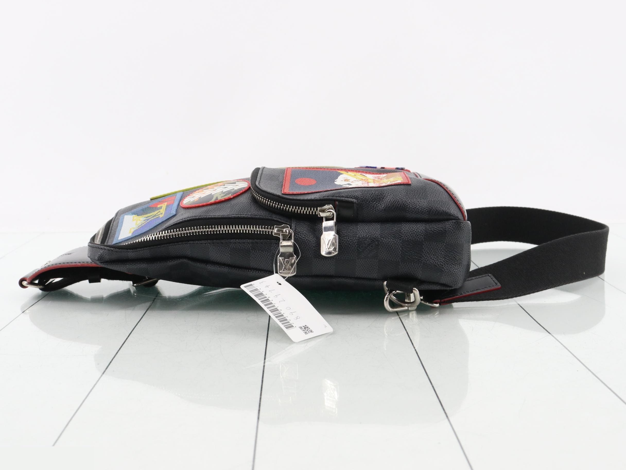 Damier Graphite Alps Avenue Sling Bag (Waist Bag) — view 4