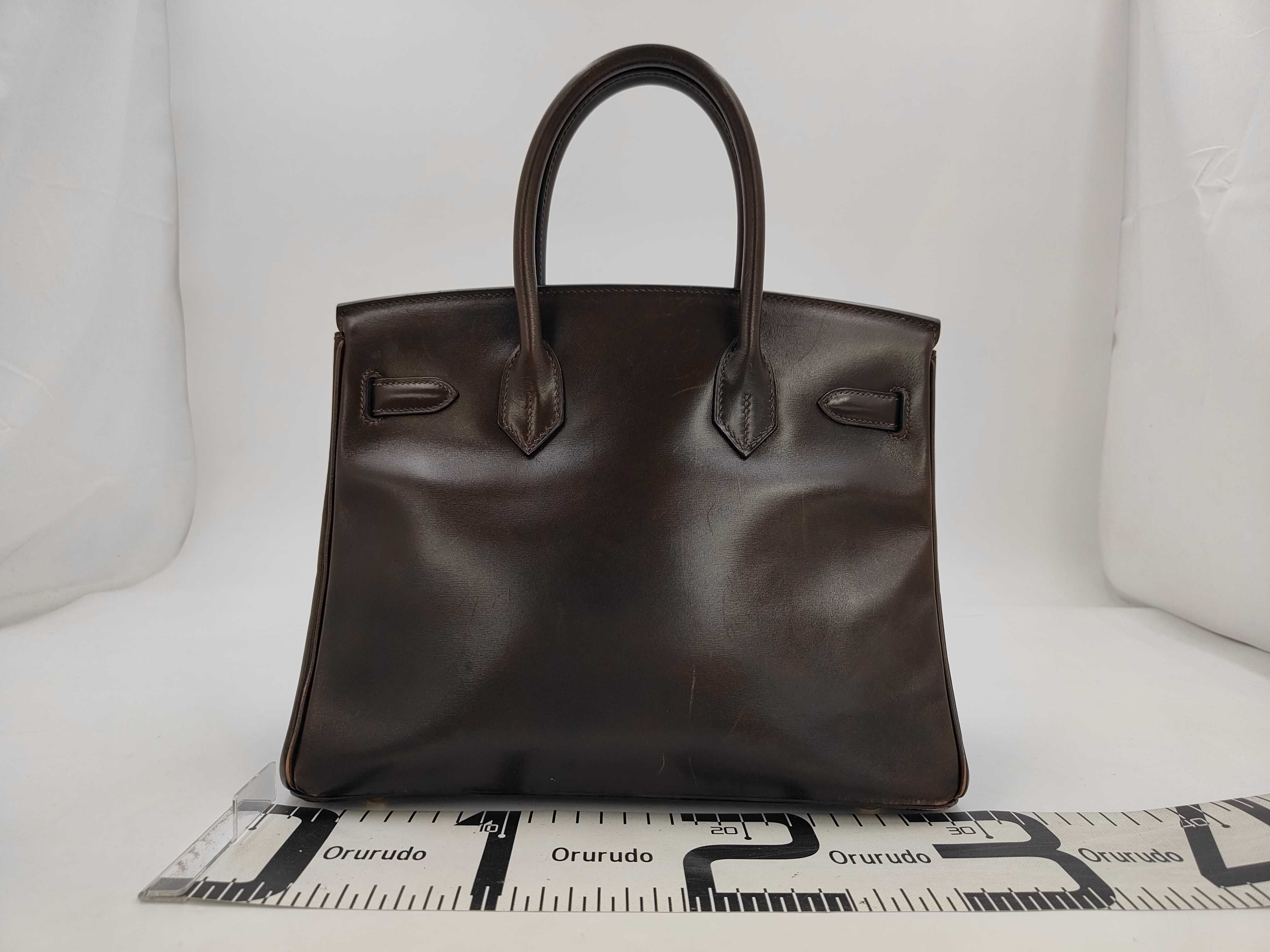 Birkin 30 Box Calf Brown Gold Hardware I Stamp Handbag — view 2